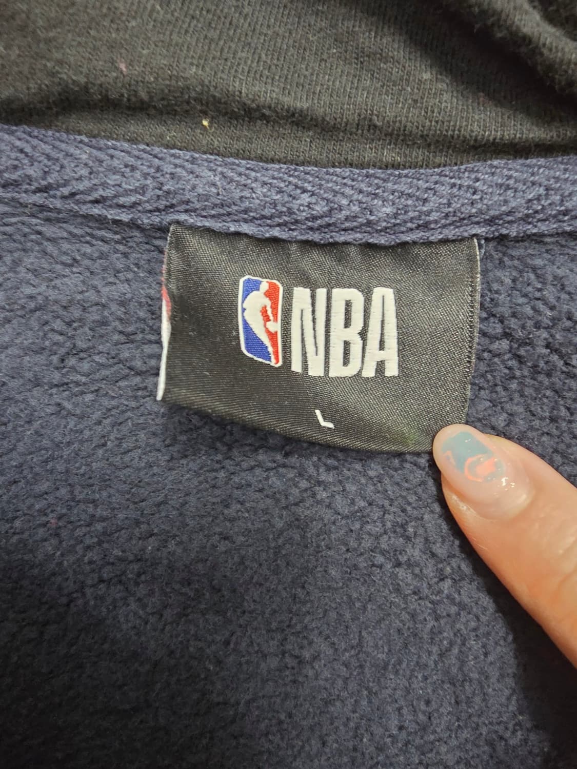 [프립]L/NBA 시카고 불스 배색 레이어드 하프집업 아노락 후드티 상품이미지6
