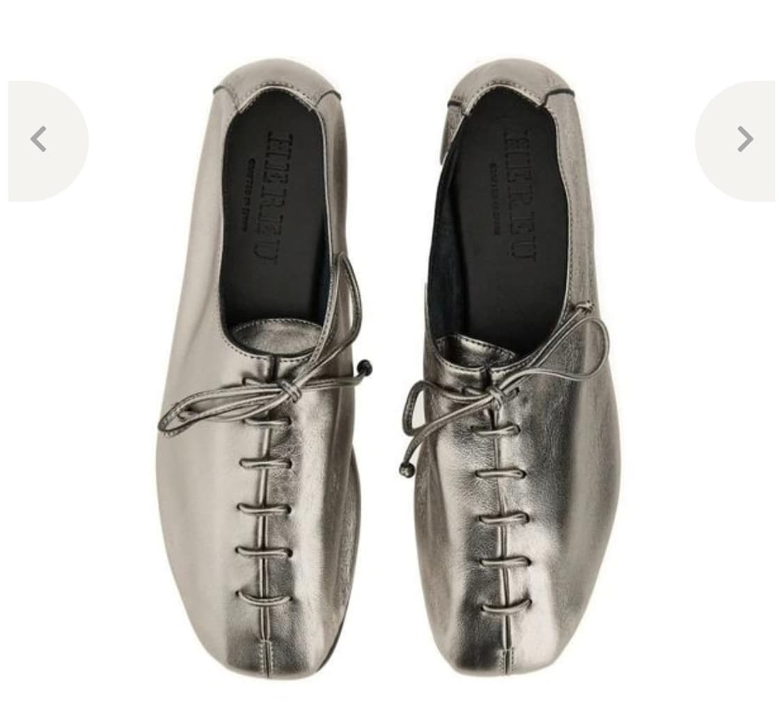 헤레우 HEREU 플레가다 메탈릭 로퍼 실버 37 상품이미지1