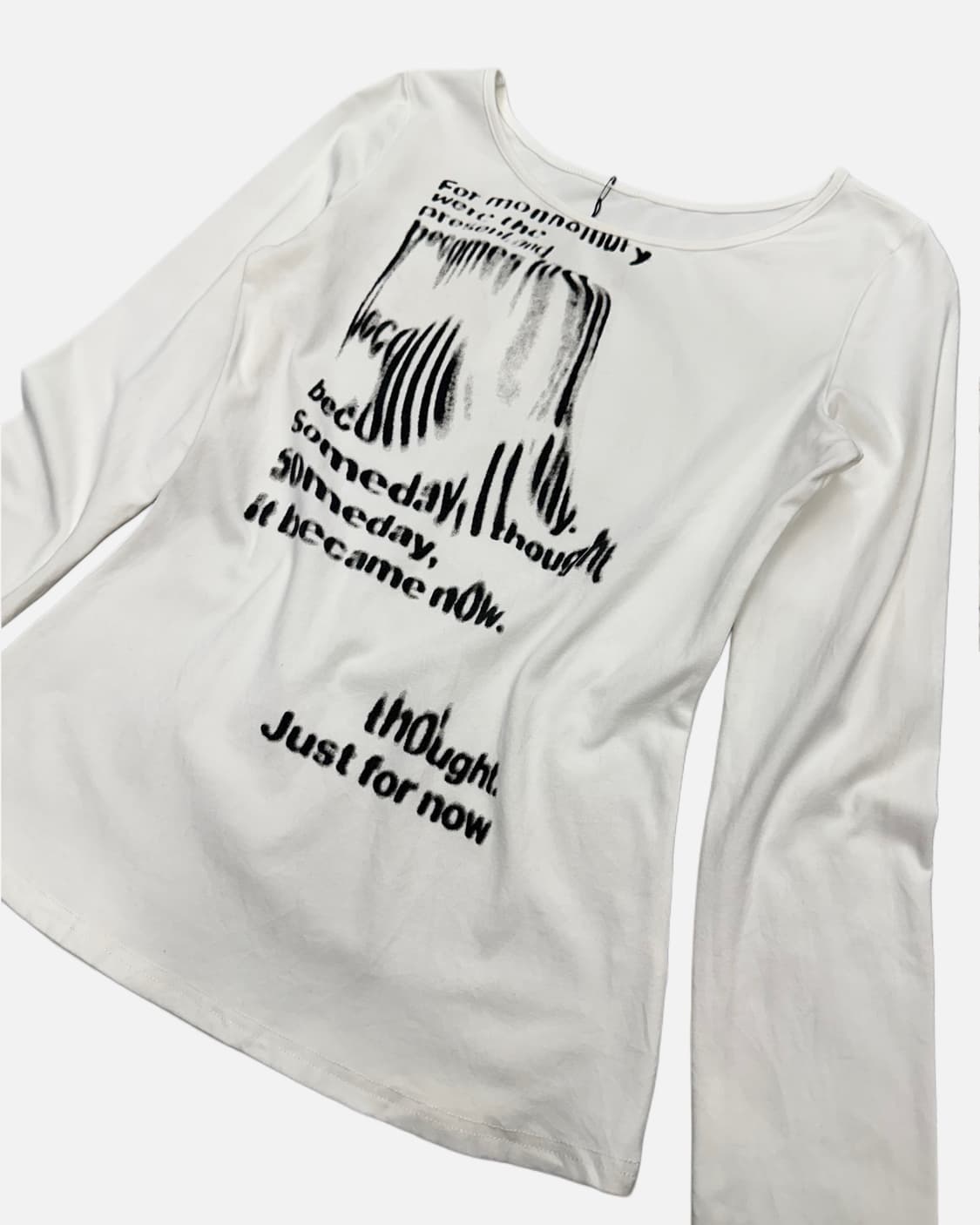 grunge lettering white t-shirt 상품이미지2