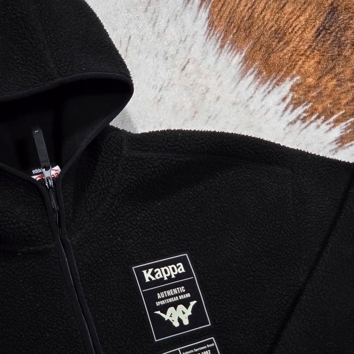 카파 블랙 원포켓 후드 후리스 집업 상품이미지2