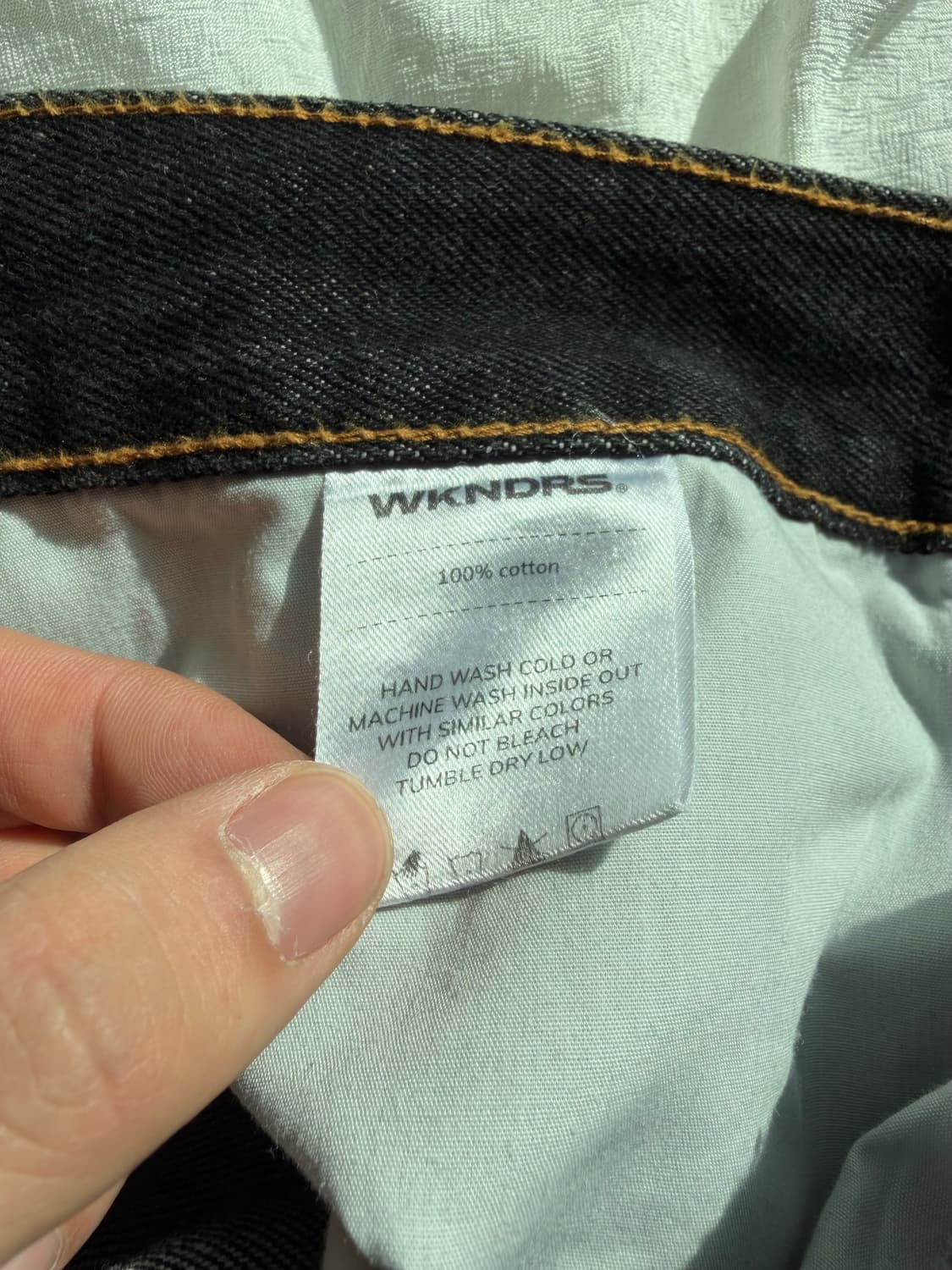 위캔더스 드워프 데님 팬츠 S사이즈 상품이미지5