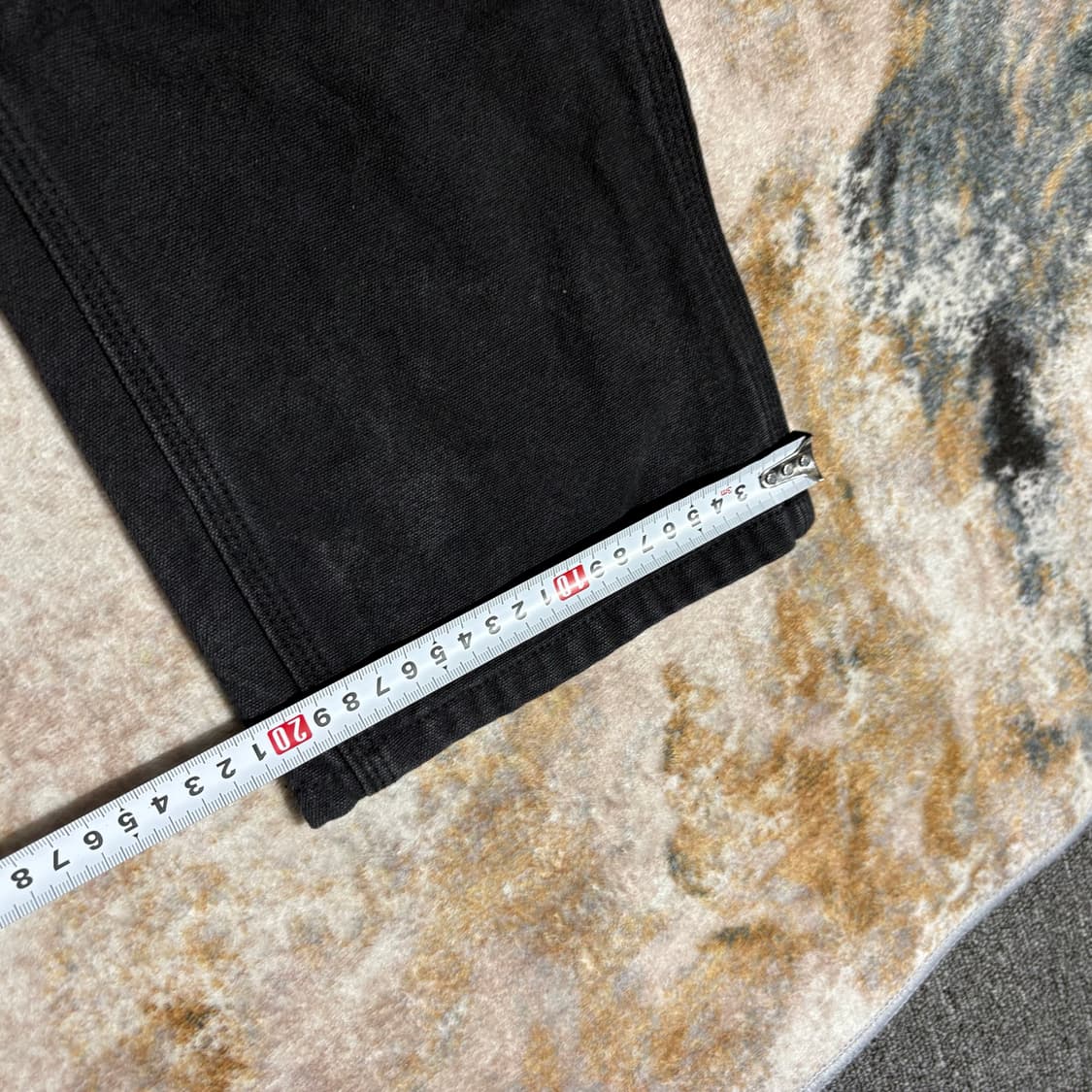 칼하트 더블니 빈티지 B01-BLK 데님 워크팬츠 상품이미지8