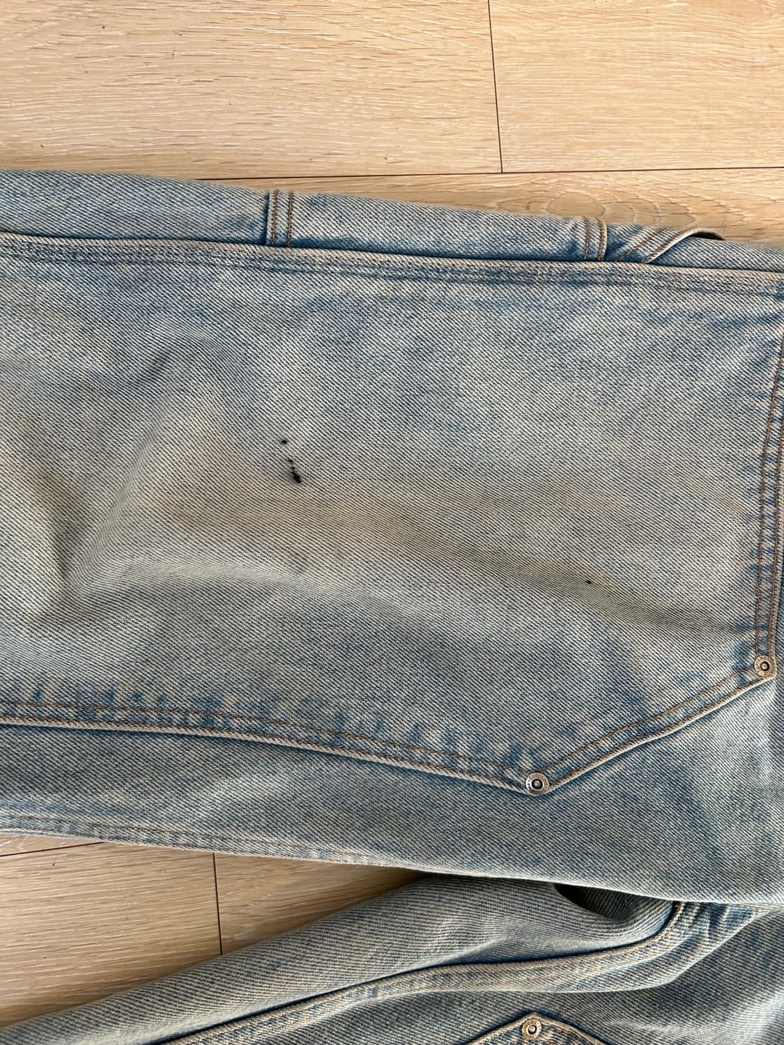 34) 슈프림 더블 니 페인터 팬츠 워시드 블루 - 23SS 상품이미지3