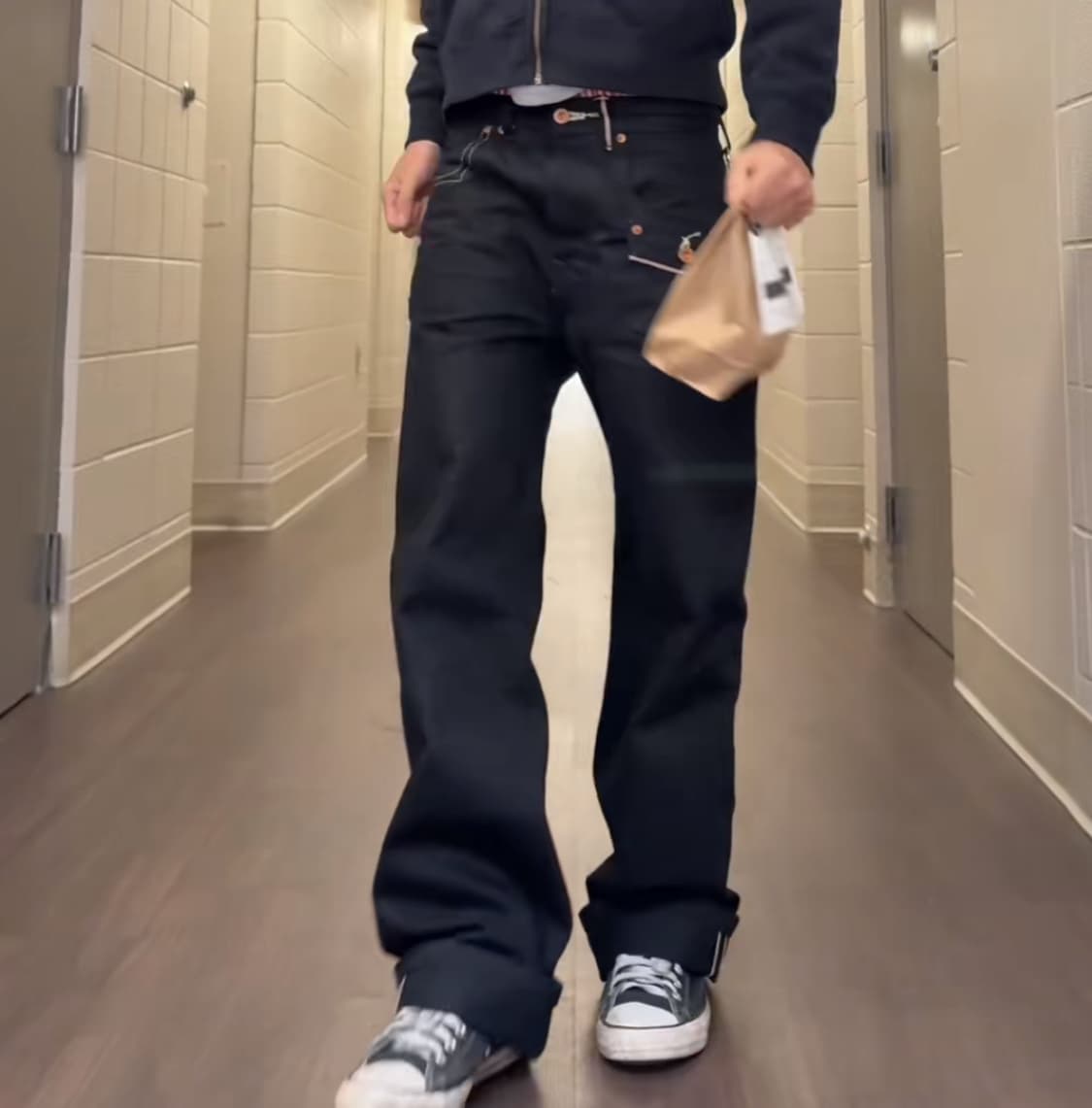 Axe selvedge denim pants (black) 상품이미지2