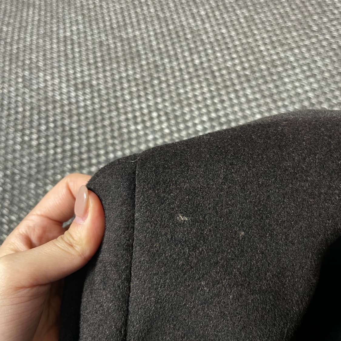 소로지오 블랙 히든버튼 캐시미어 코트 2XL 상품이미지5