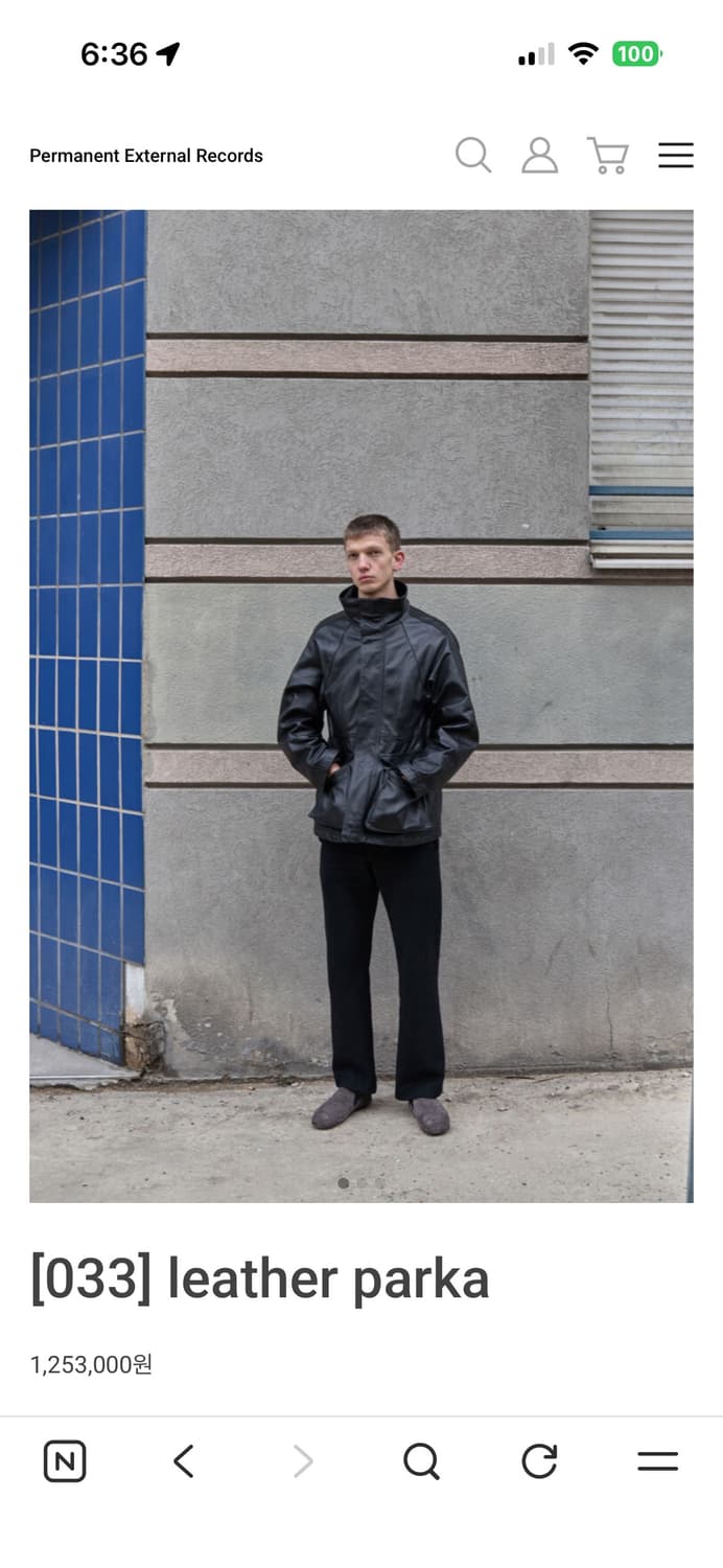 [구매] 머듈 레더파카 033 2size 상품이미지1