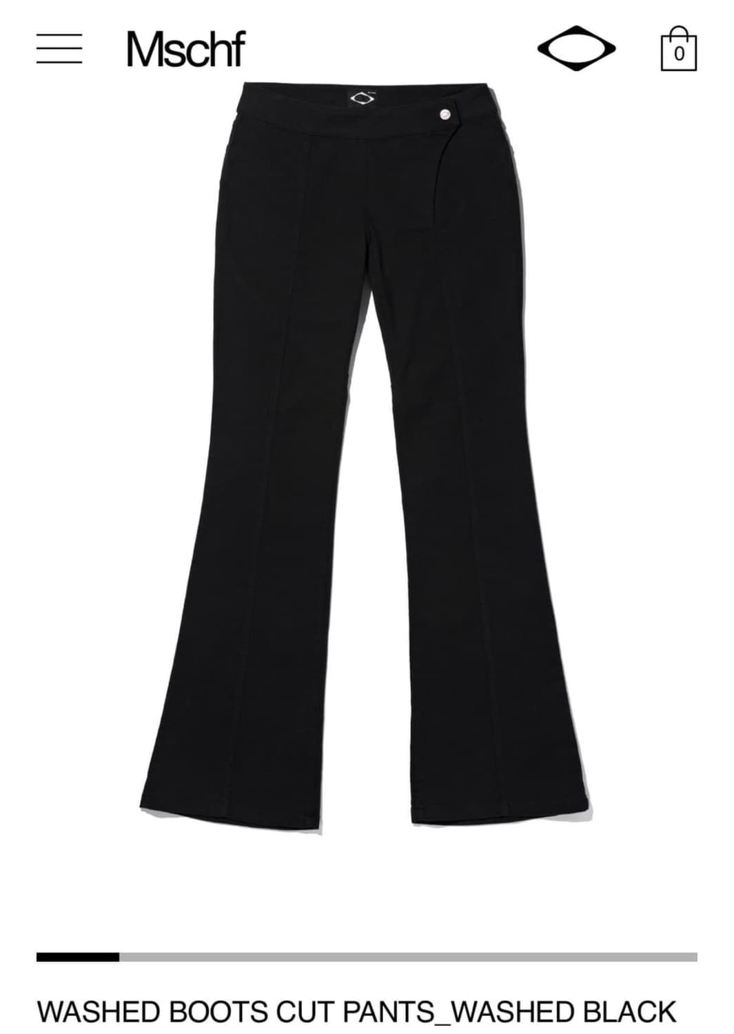 S 미스치프 워시드 부츠컷 WASHED BOOTS CUT PANTS 상품이미지1