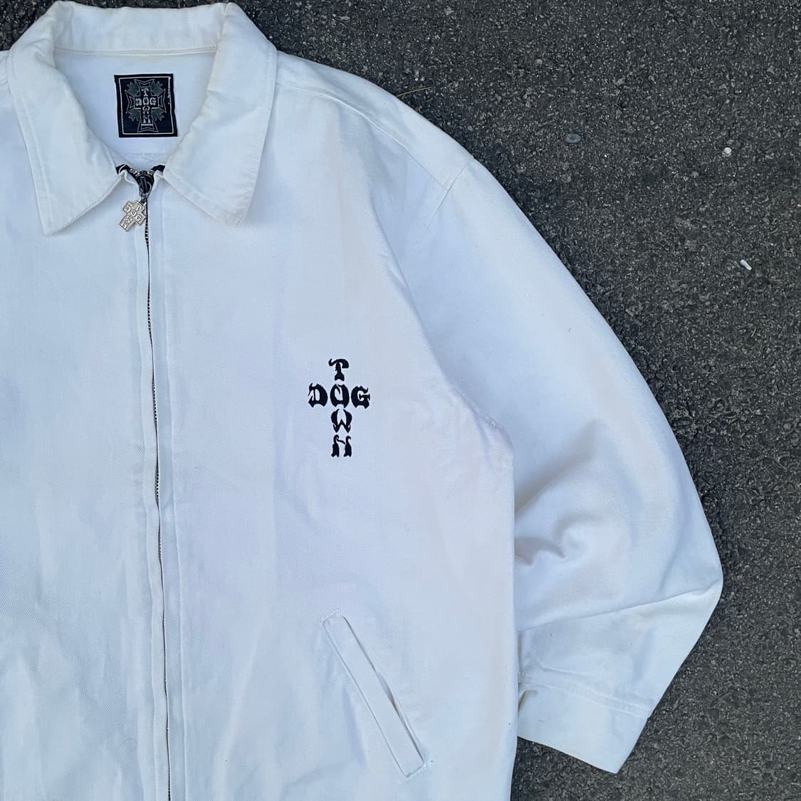 90s Dogtown 도그타운 크로스 빅로고 팀자켓 올드스쿨 자켓 XL 상품이미지7