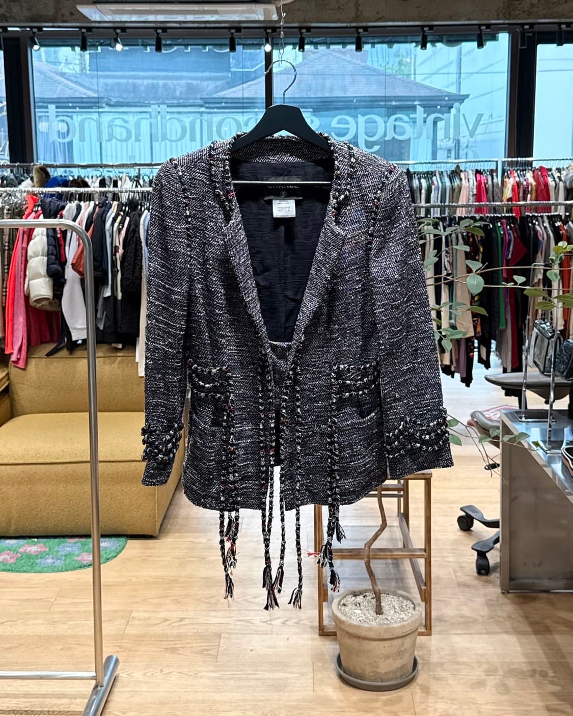 샤넬 네이비 2010ss 트위드 자켓 상품이미지1