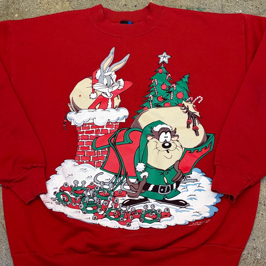 80s Made in USA 미국 빈티지 루니툰즈 맨투맨 상품이미지2