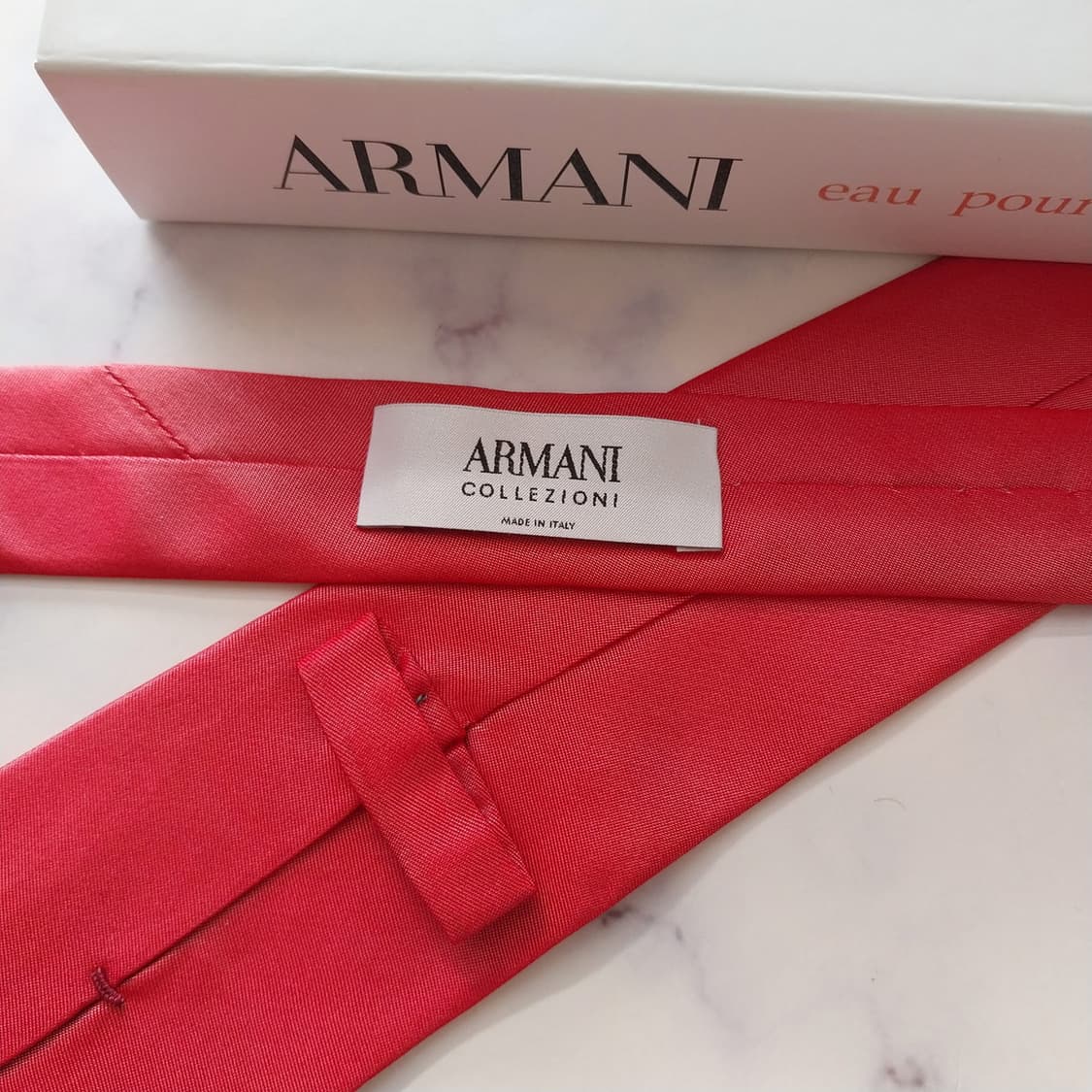 아르마니 꼴레지오니 실크 진핑크 넥타이 7.7cm A등급 k2011 상품이미지9