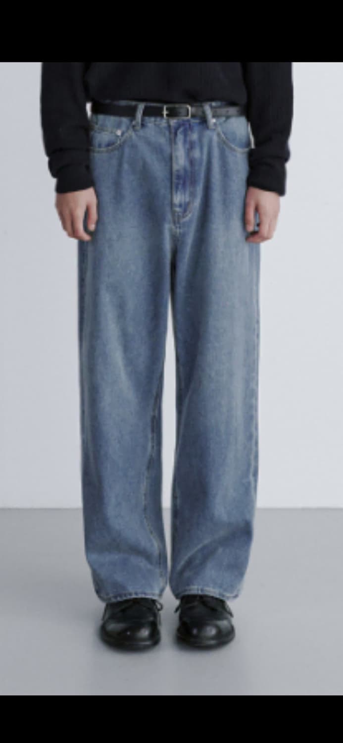 [새상품] 브랜디드 EXTRA WIDE DENIM MEDIUM BLUE 상품이미지1