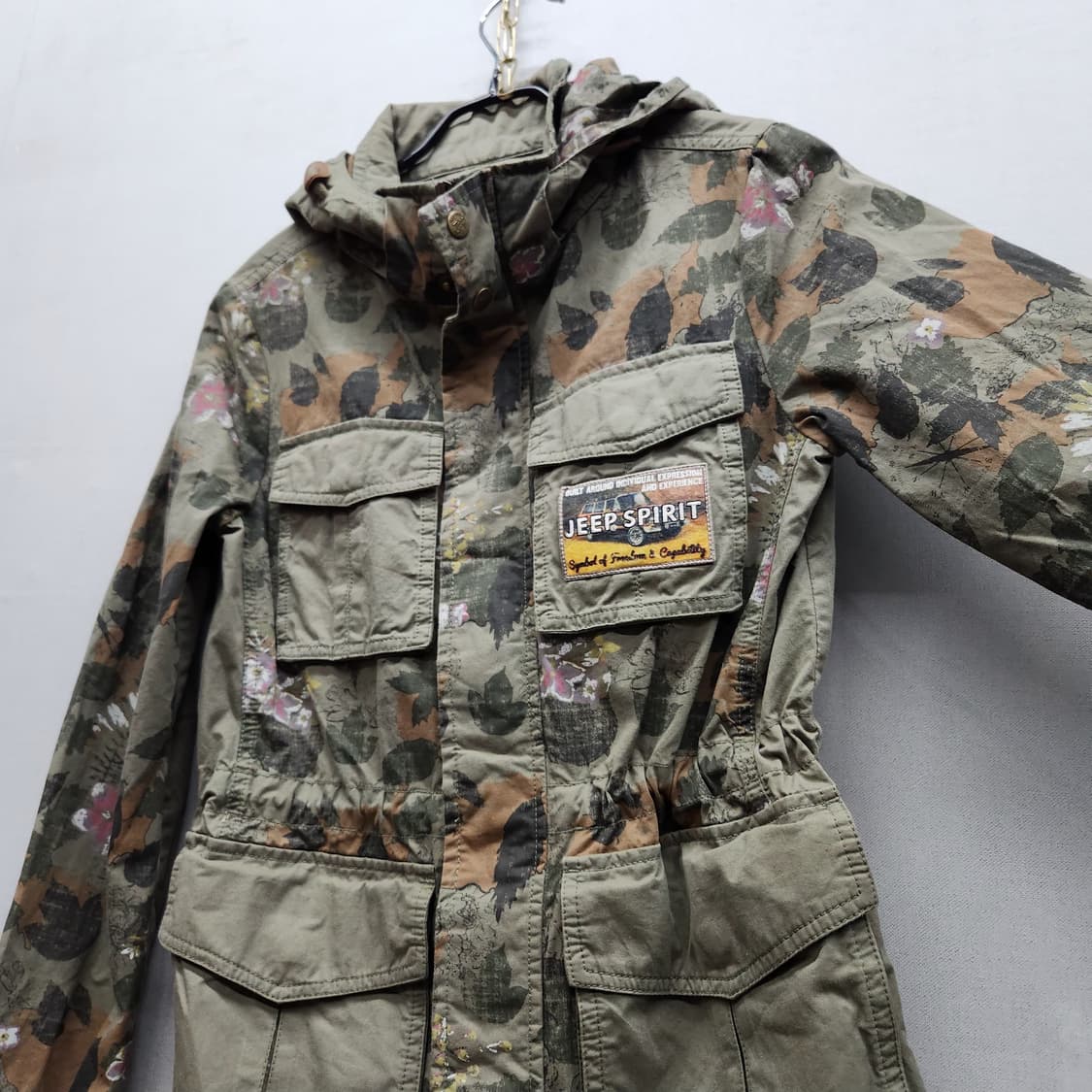 Jeep 지프 플라워 밀리터리 후드 야상자켓 S(S) 상품이미지3