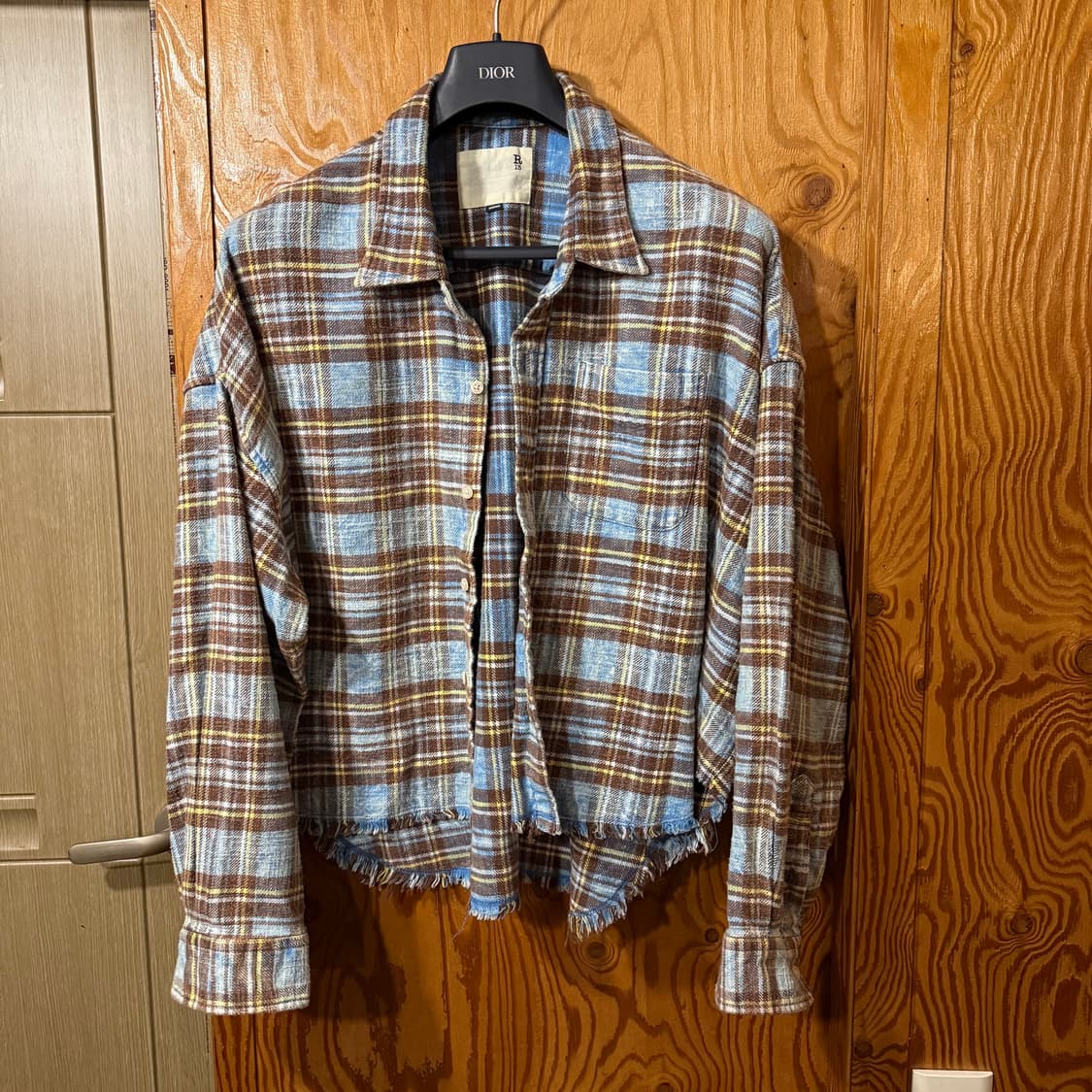 R13(알써틴,알썰틴) 스레드 체크 셔츠 상품이미지1