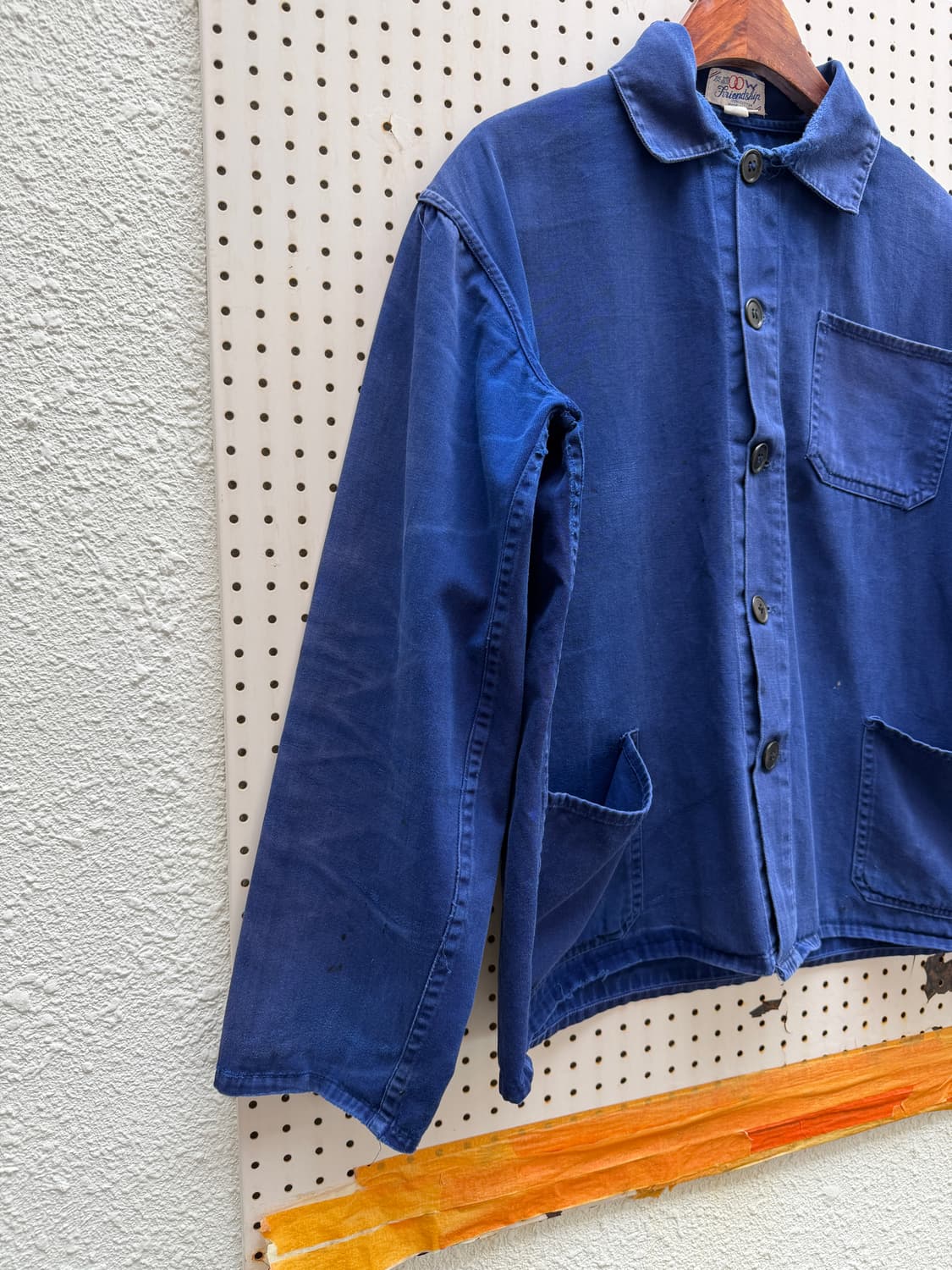 70s FRIENDSHIP INDIGO BLUE FADED 프렌치워크자켓 상품이미지6