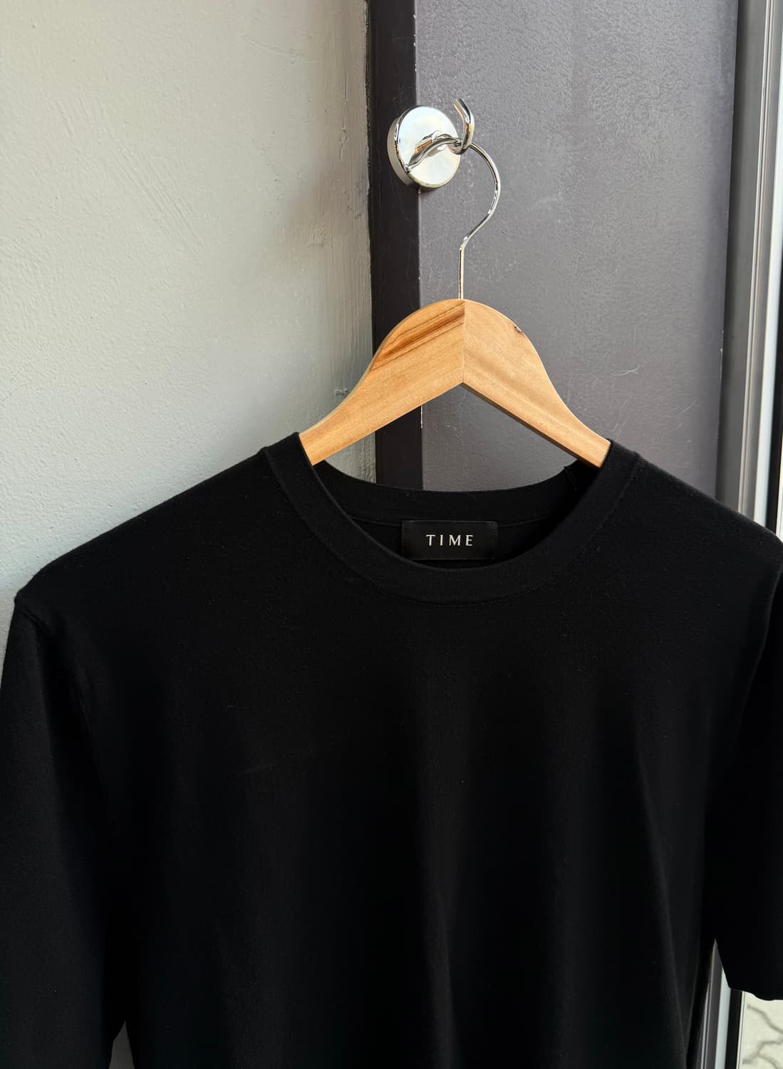 100/ 타임옴므 21FW 레이온 니트 반팔 상품이미지3