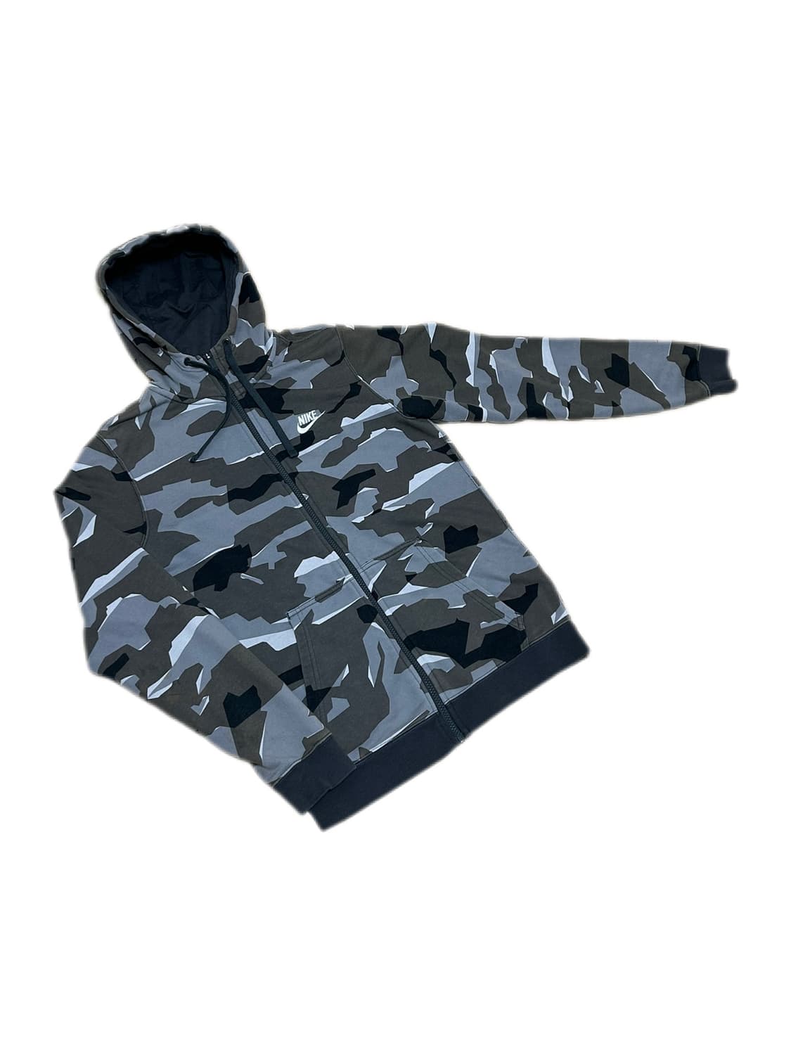 나이키 그레이 브라운 카모 후드집업 상품이미지2