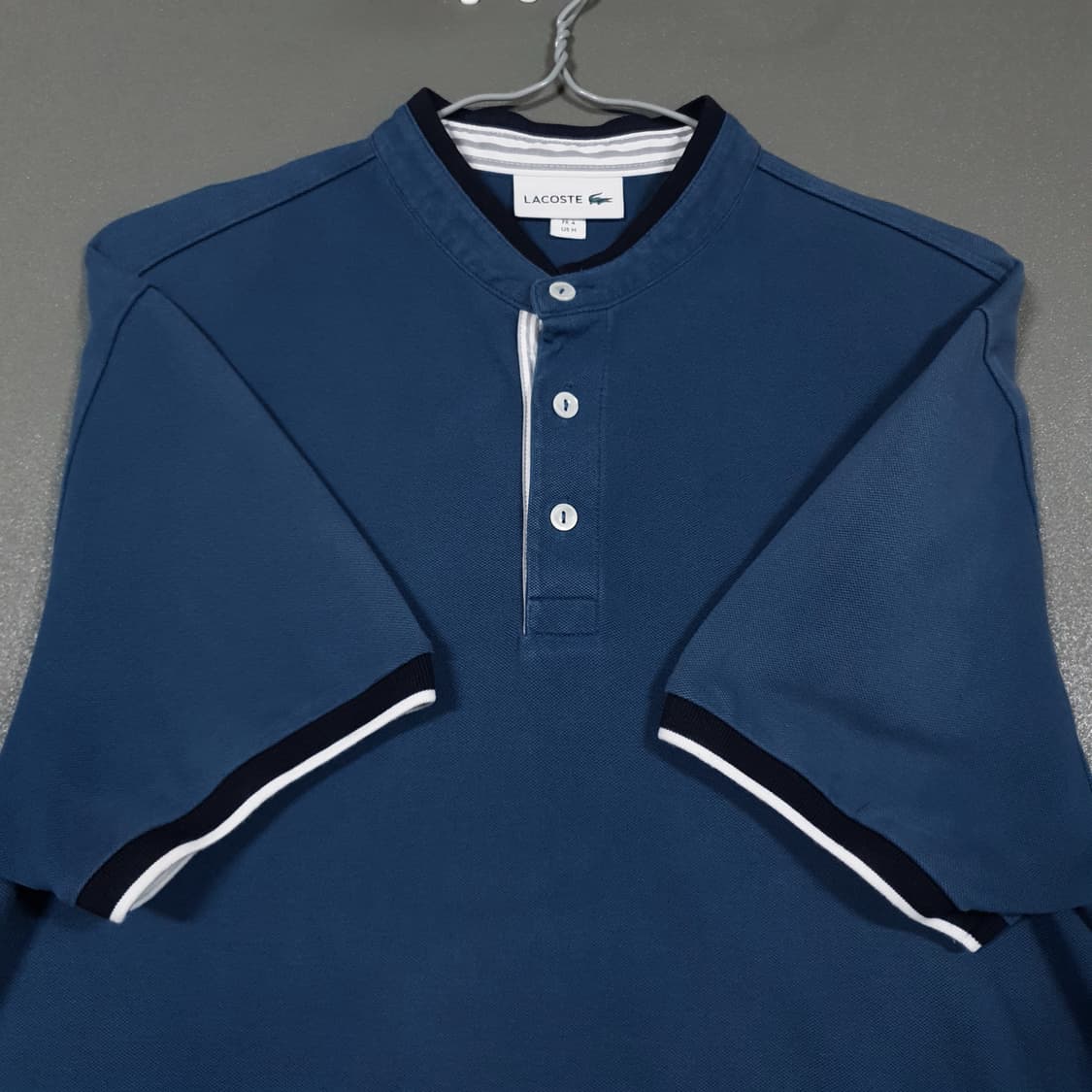 100) 라코스테 신형 20ss 우븐 헨리넥 반팔 폴로 셔츠 LCST 상품이미지9