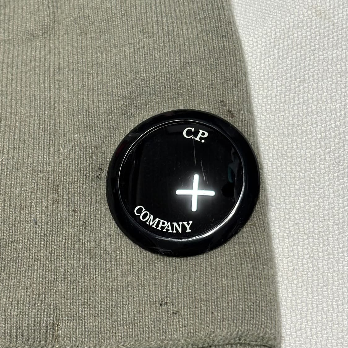 C.P. Company 정품 화이트 멜란지 울 크루넥 니트 상품이미지6