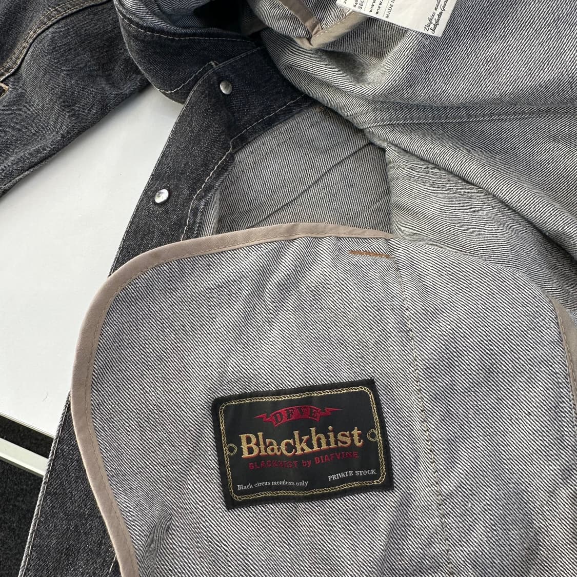 M 95 디아프바인 그레이워시드 워크웨어 데님 트러커자켓 상품이미지8