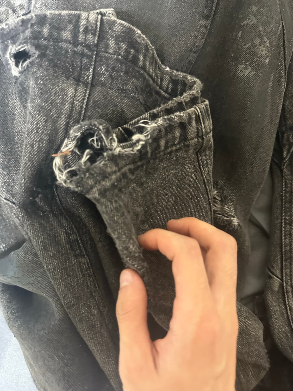 노페이스 스튜디오 데님 black artisanal dune denim 상품이미지4