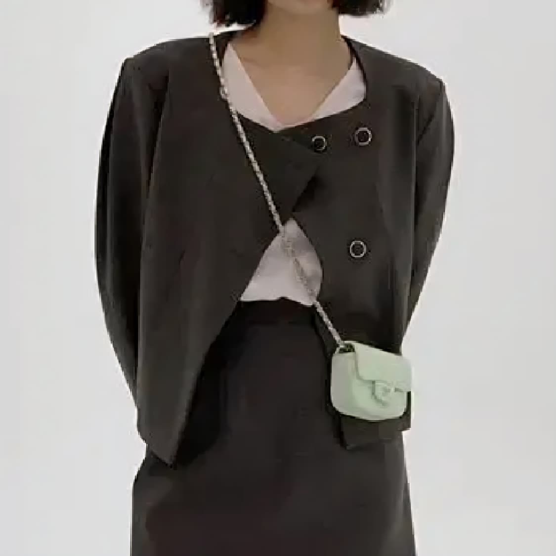 [새상품] 에이치모드 브리즈 크롭 자켓 : 브라운 상품이미지1