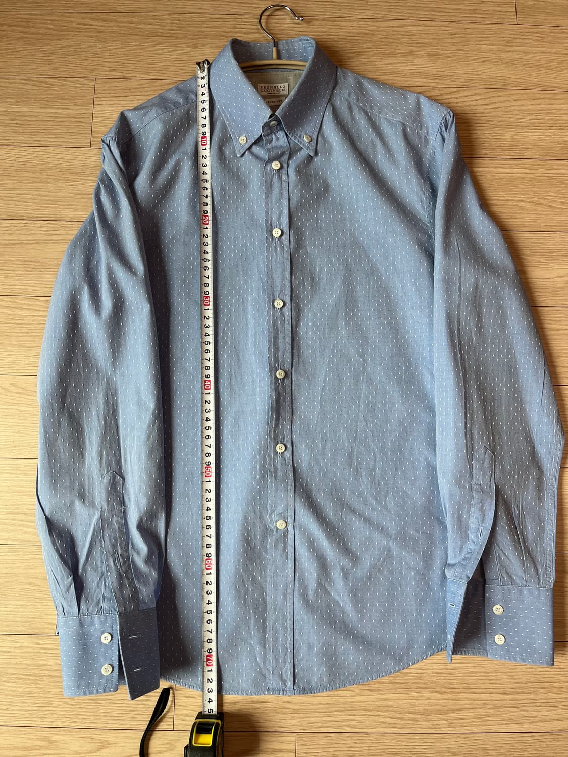 브루넬로 쿠치넬리 슬림핏 남방 하늘색 M 정품 상품이미지5