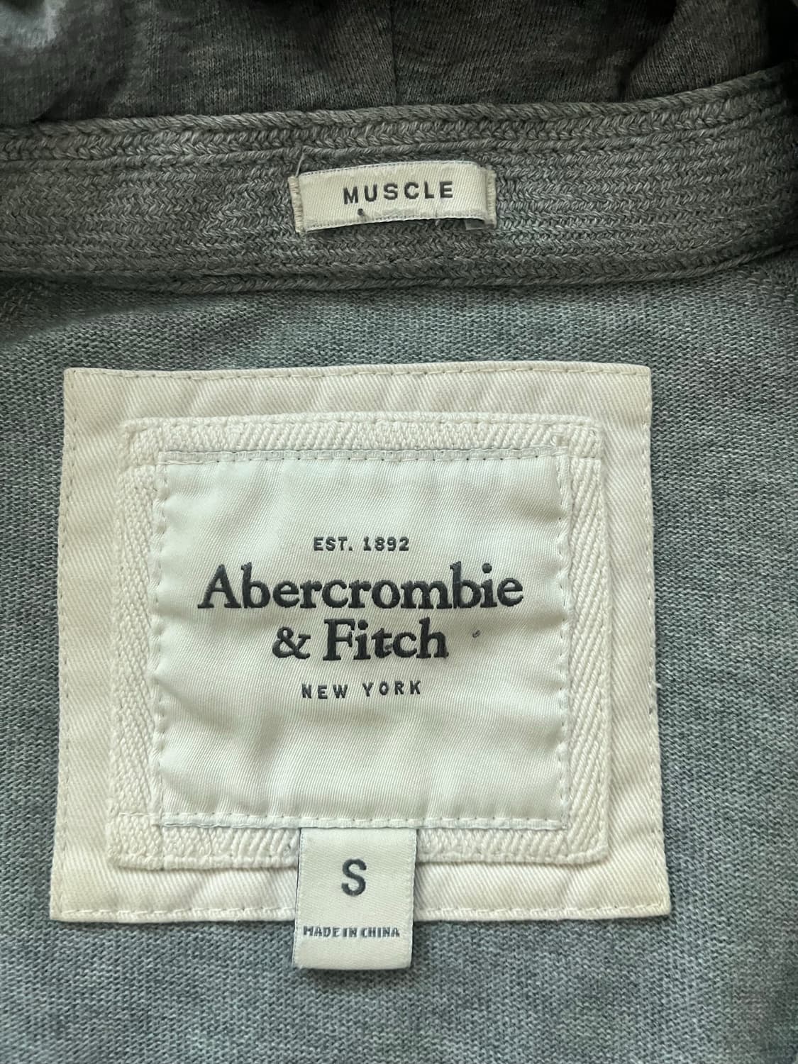 아베크롬비 정품 그레이 회색 후드집업 상품이미지2