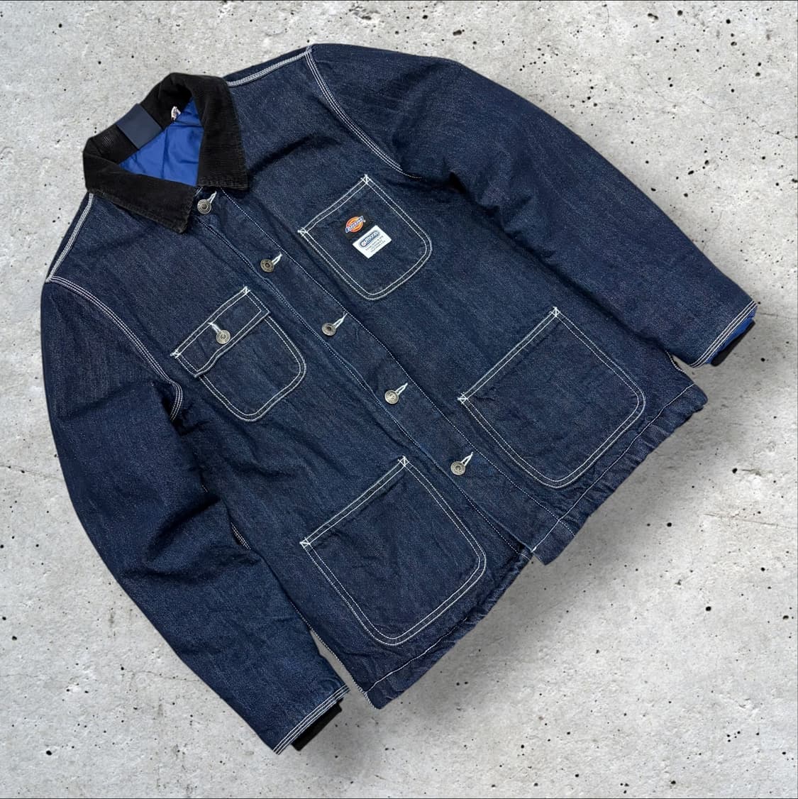 [M] 디키즈 x 아웃도어 프로덕트 데님 워크 자켓 블루 B651 상품이미지1