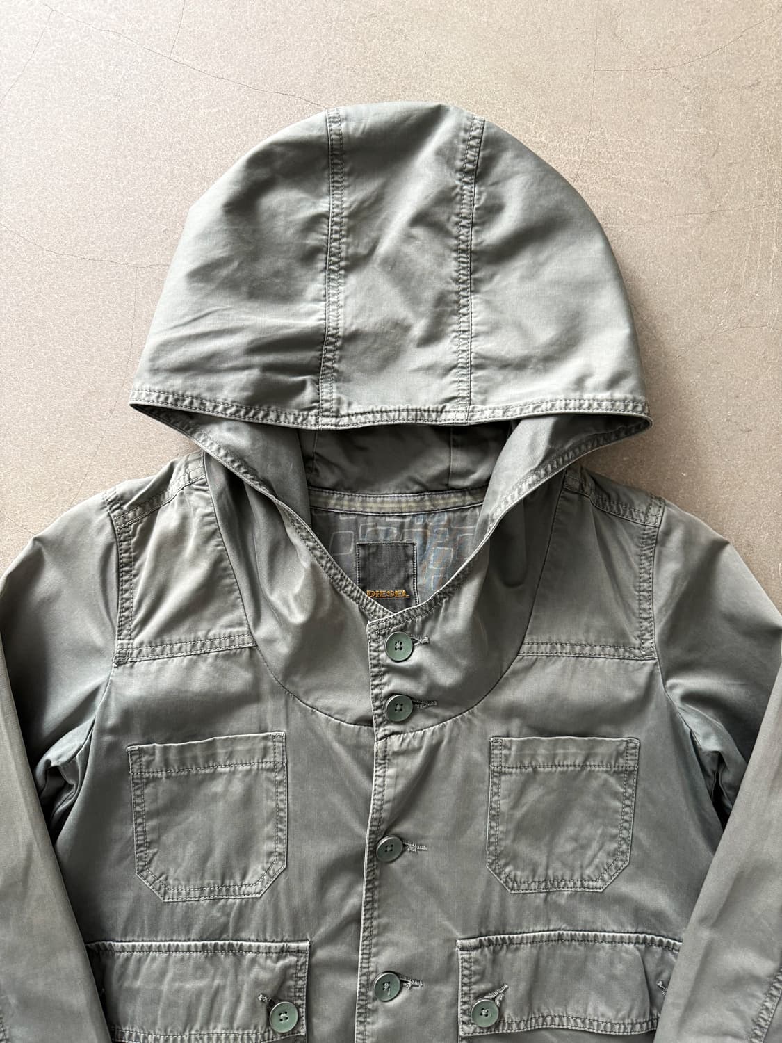  Diesel Women's Cotton Hooded Jacket 상품이미지4