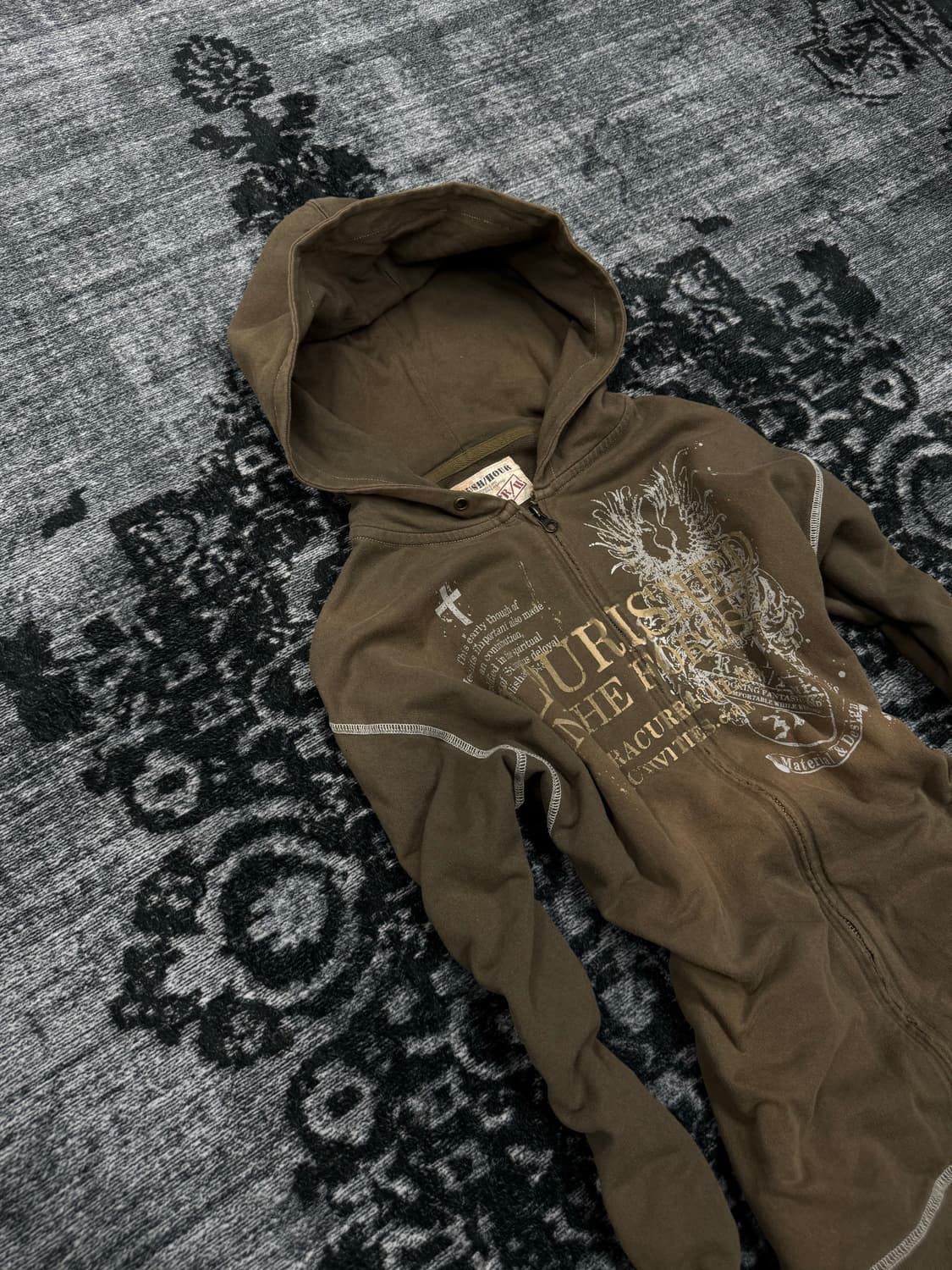 Rush hour 00s y2k grunge hoodie 상품이미지2