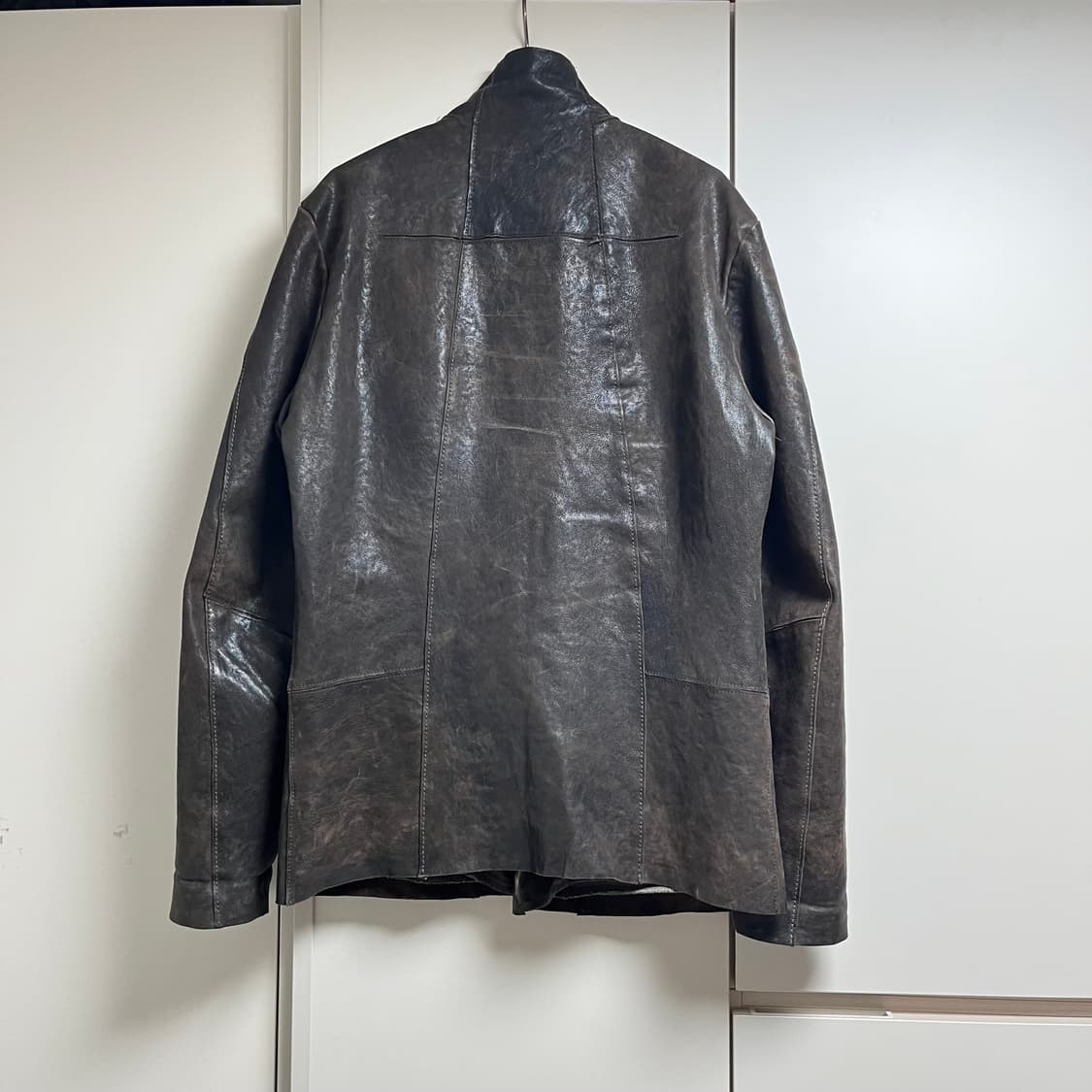 19aw 트랜짓 하이넥 램스킨 자켓 상품이미지3