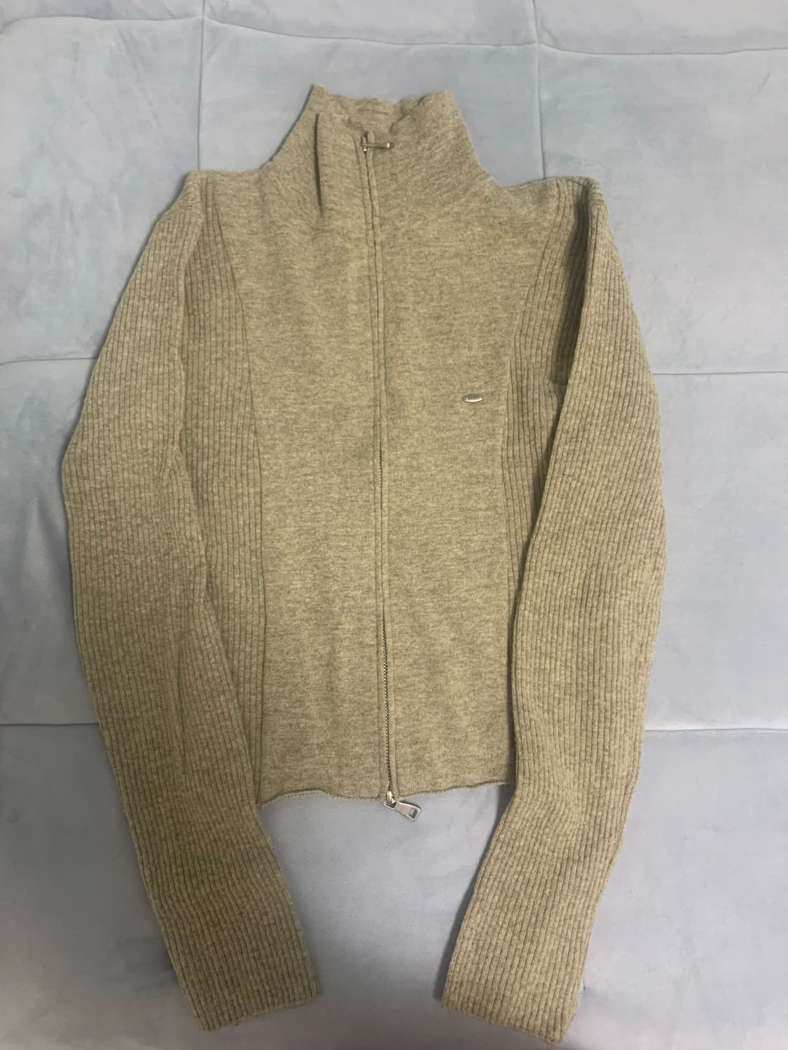 보헤미안서울 merino wool ribbed knit zip-up 상품이미지4