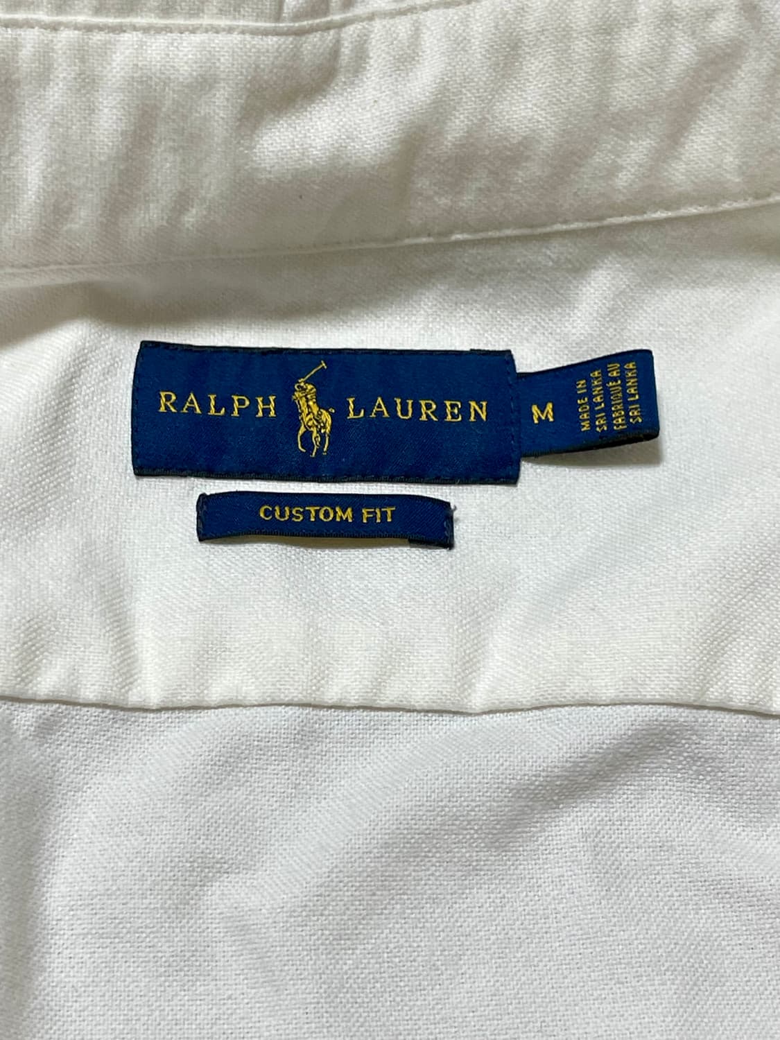 폴로 옥스포드 셔츠 여성 커스텀핏 화이트 m사이즈 상품이미지3