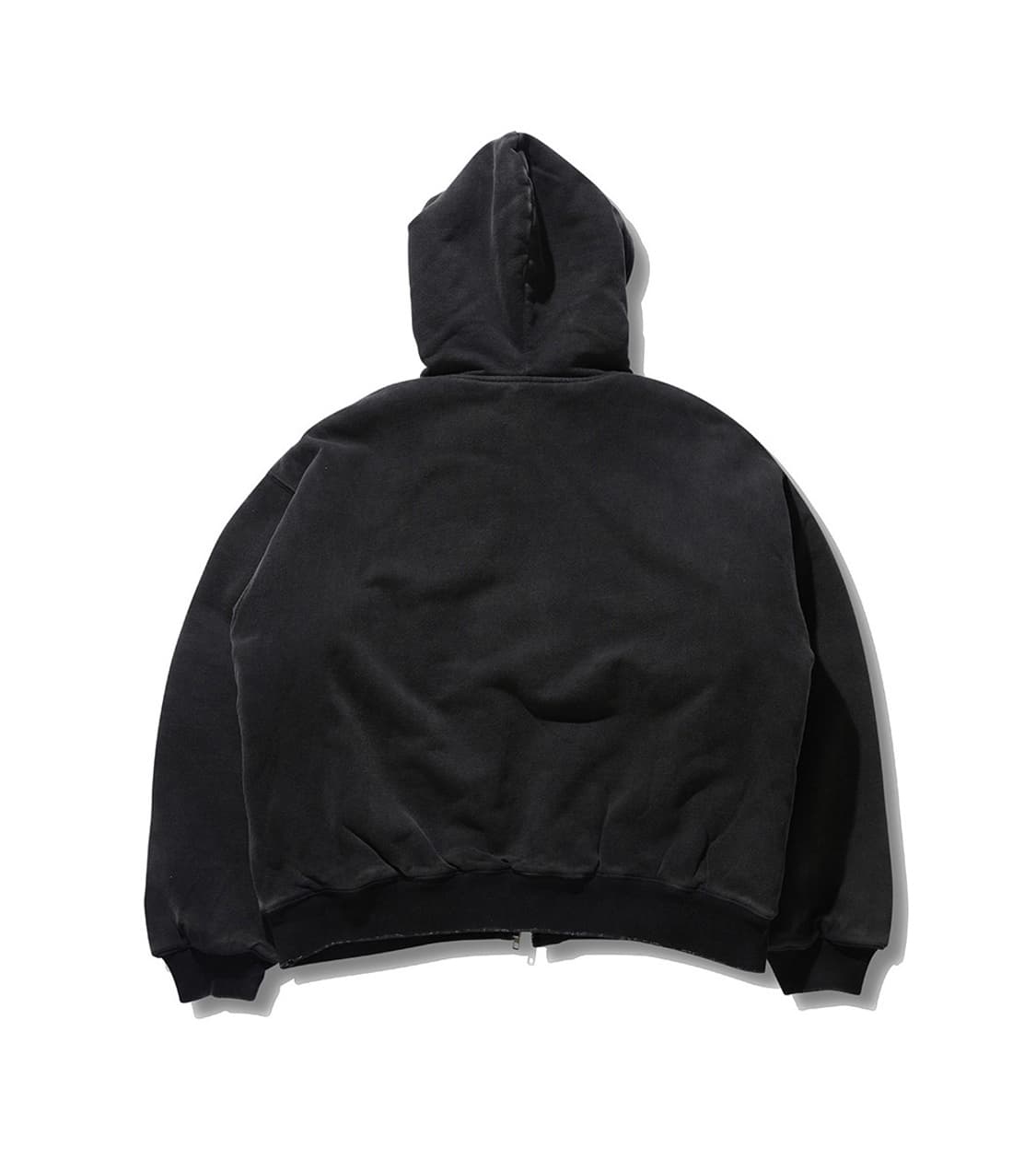 [L] DanciDone Old Kanye Faux 퍼 봄버자켓 블랙 상품이미지2