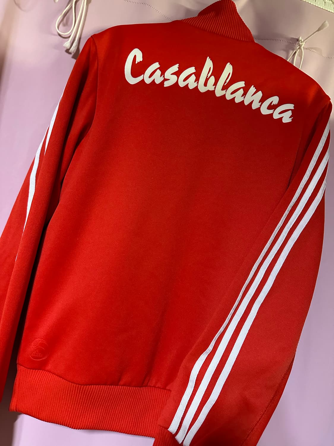 아디다스져지 아디다스 카사블랑카 트랙탑 레드 아디다스 삼선 집업 상품이미지3