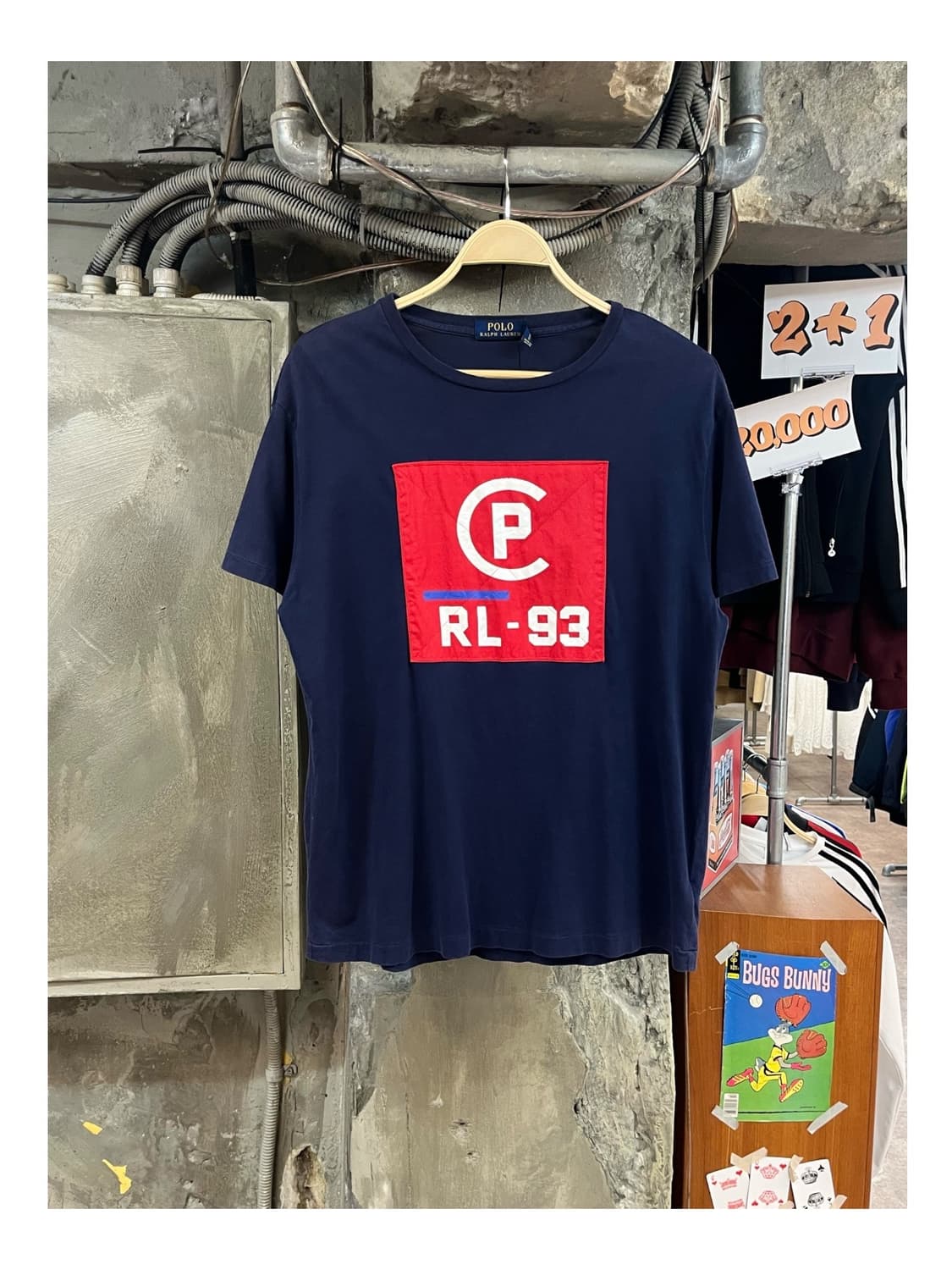 폴로 랄프로렌 RL 빅로고 반팔티 네이비 M  #csz3743 상품이미지1