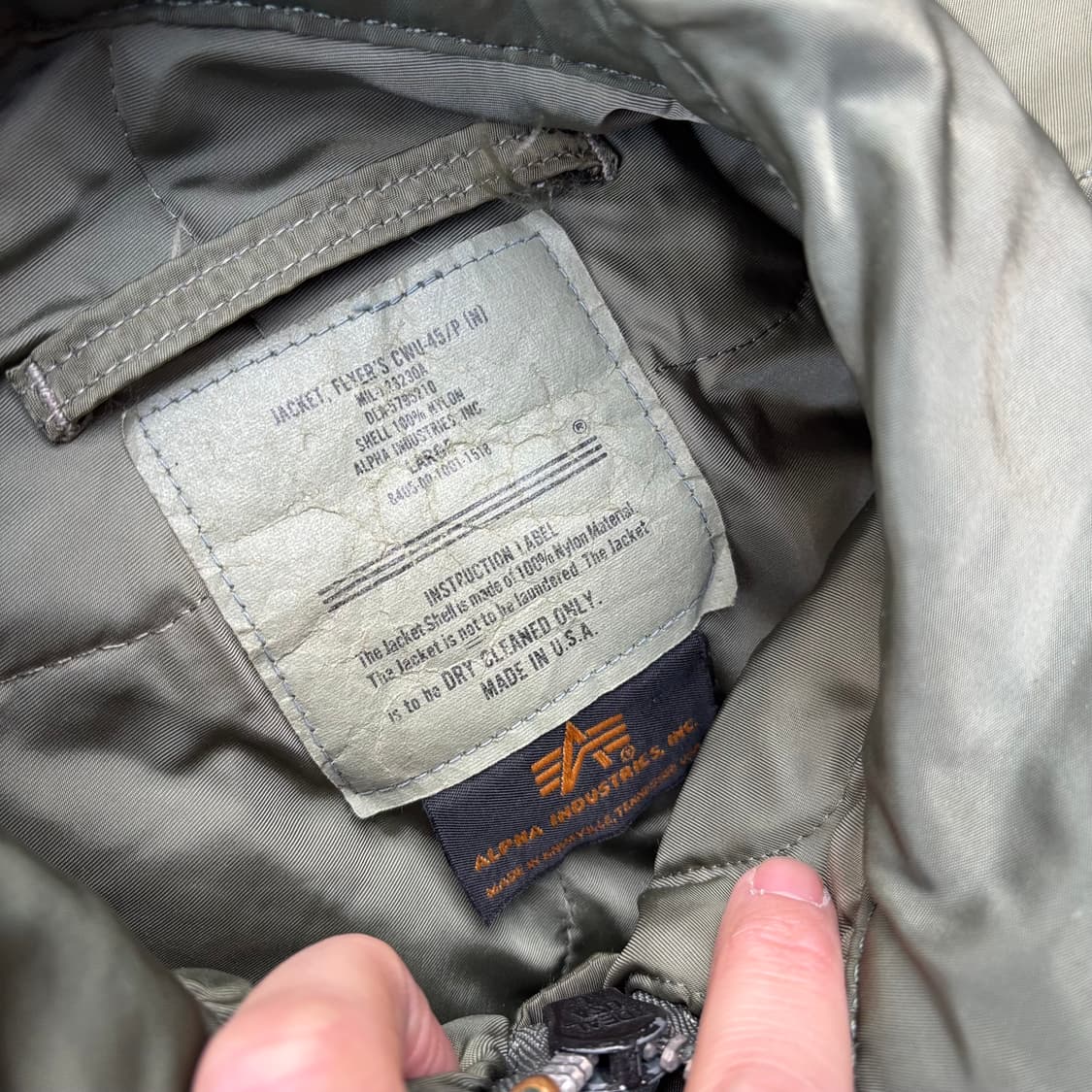 00년대 미국 알파인더스트리 cwu-45p 상품이미지7