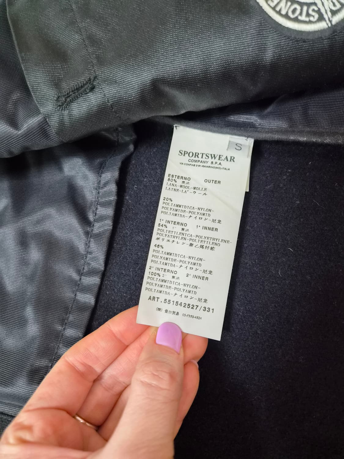 스톤 울피코트남성 S 상품이미지5