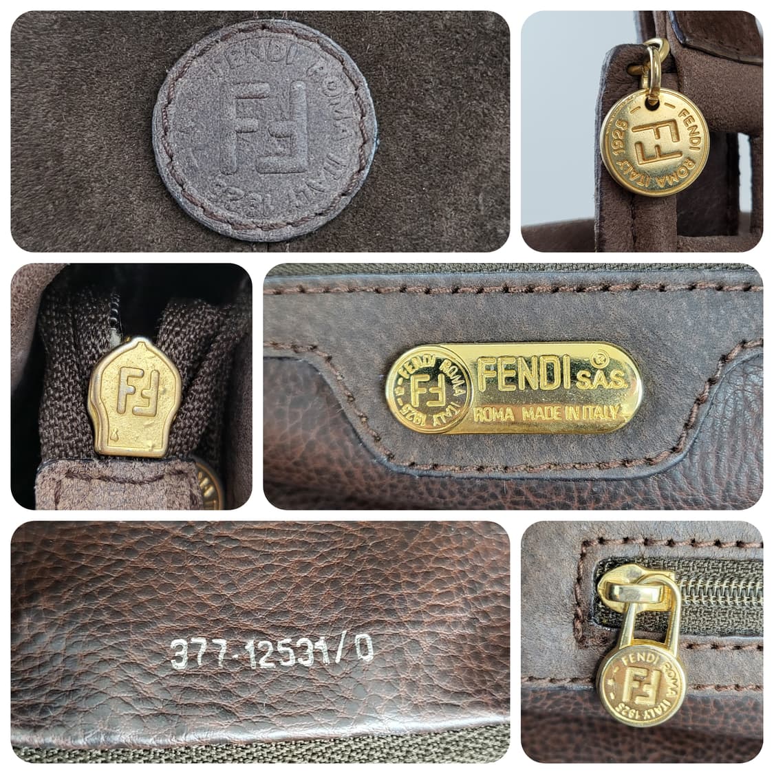 정품 펜디 FENDI 빈티지 스웨이드가죽 쇼퍼백 상품이미지9