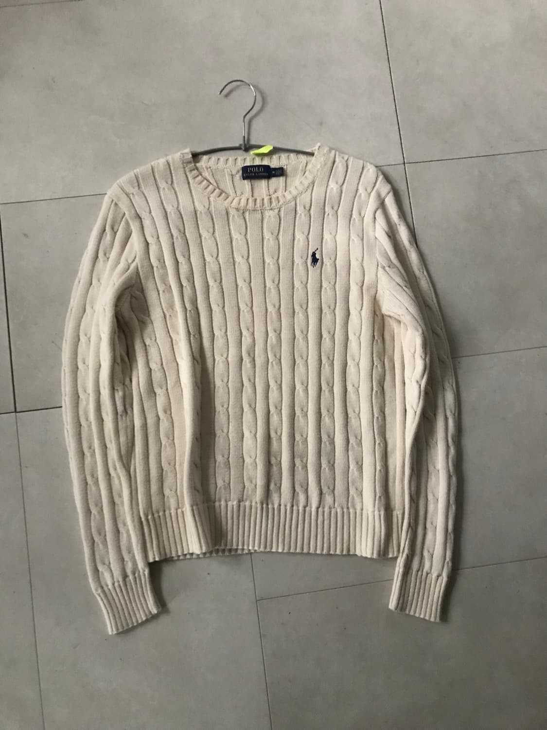 폴로 아이보리 케이블니트 상품이미지8