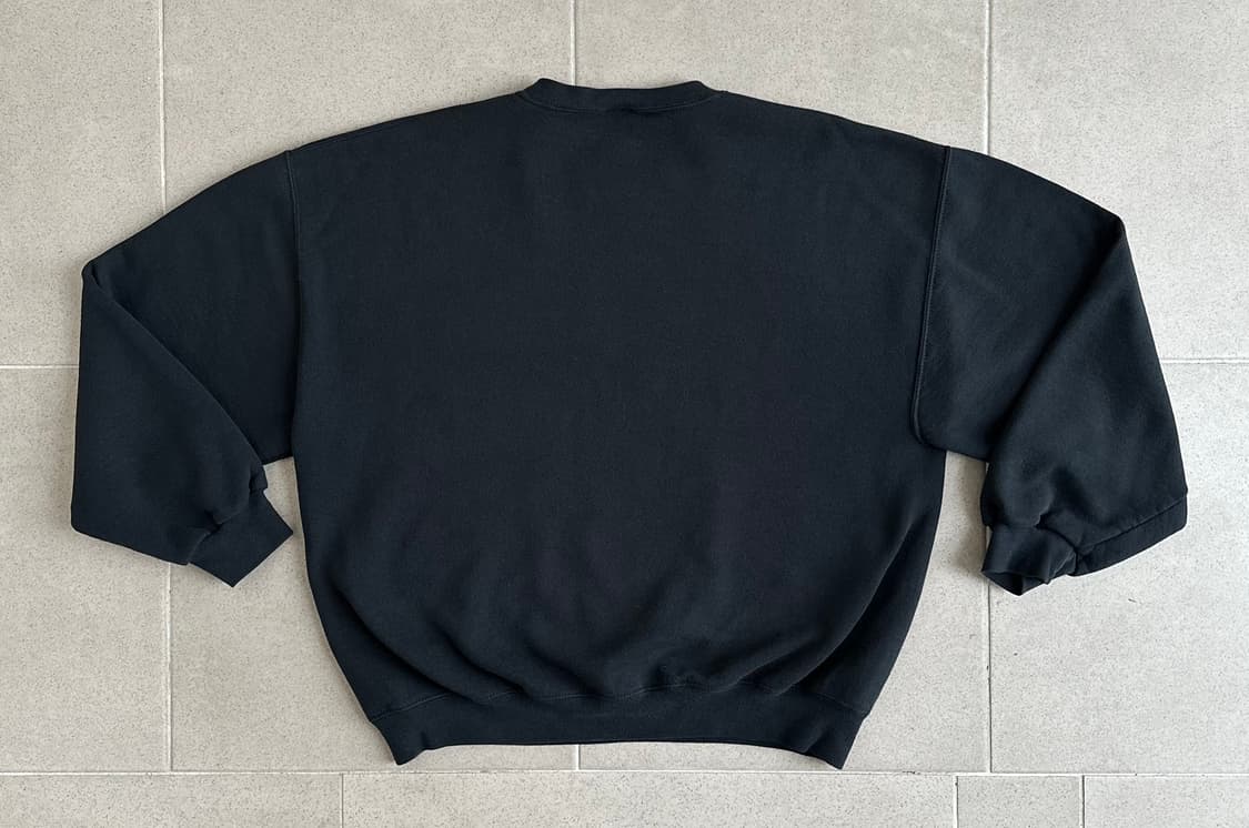 90s 빈티지 러셀 스웻셔츠 블랙 XL 상품이미지2