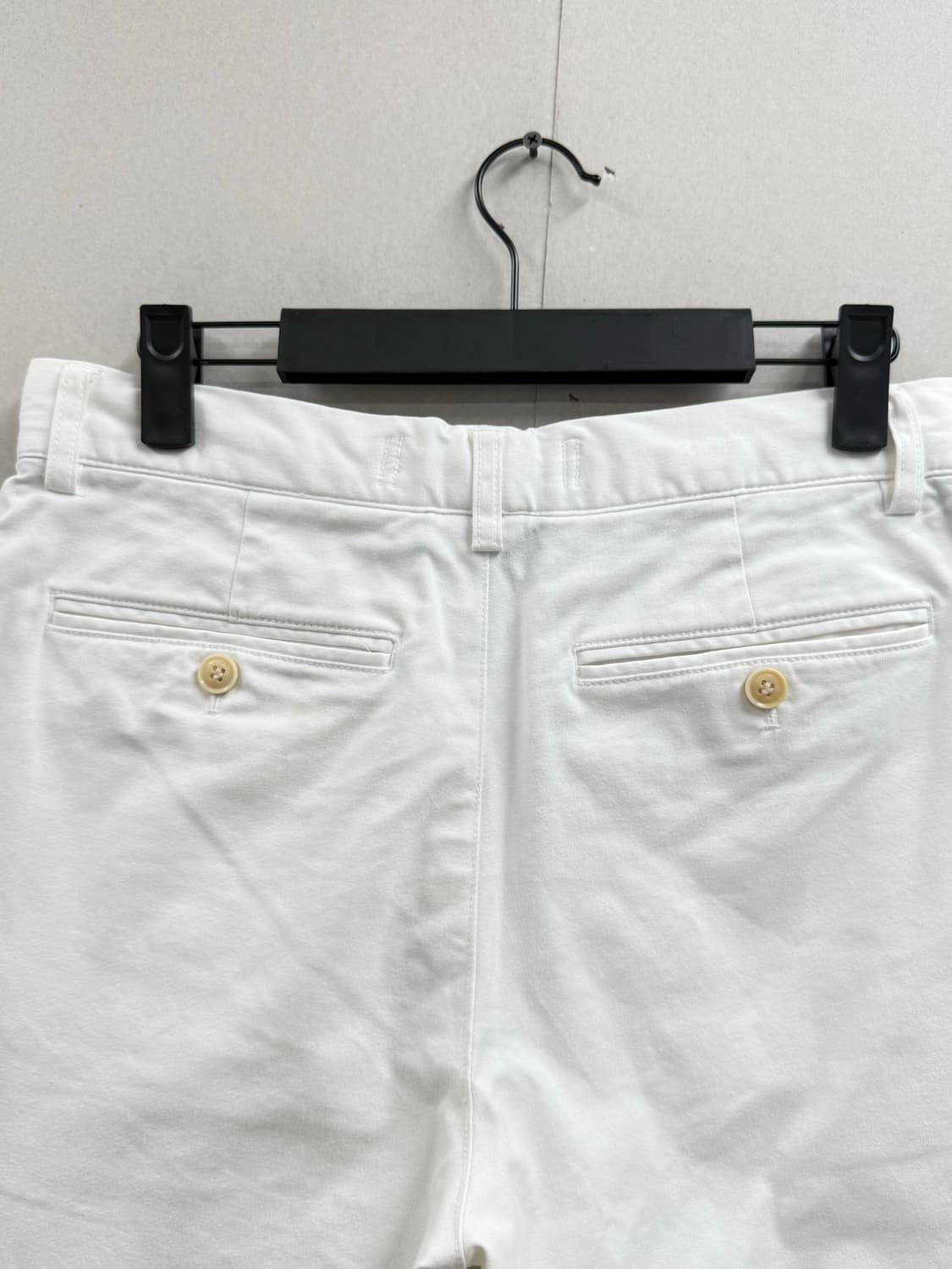 남성 36 / 라코스테 슬림핏 면트윌 반바지 하프팬츠 화이트 상품이미지5