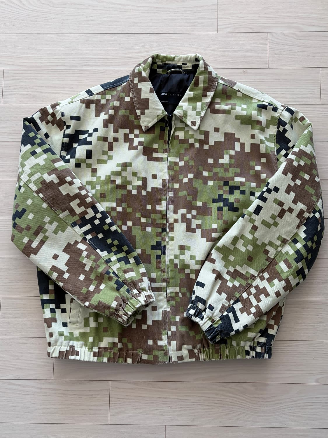 ASOS DESIGN 아소스 디자인 픽셀 카모 자켓 M (103) 상품이미지1