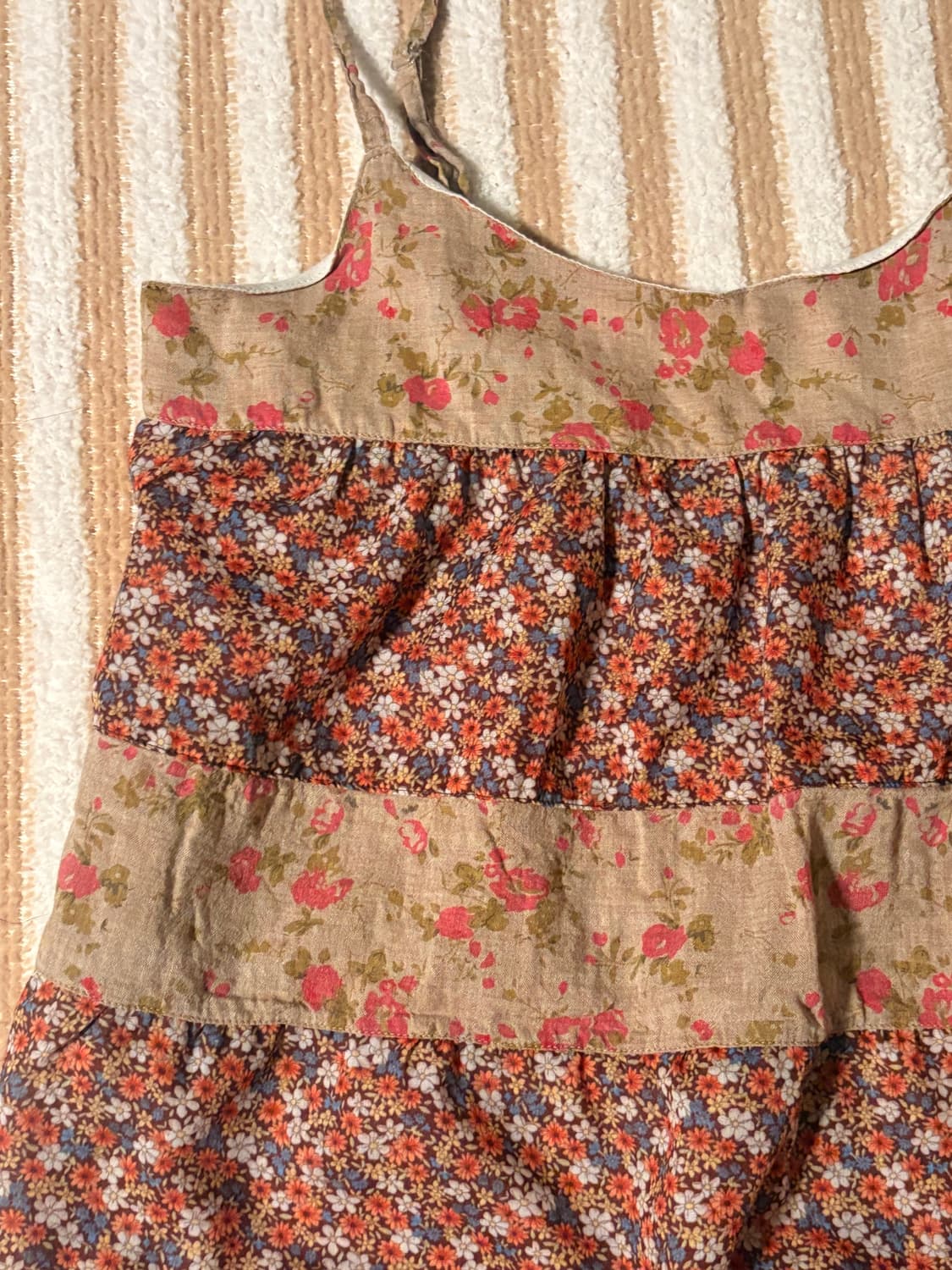 일본 빈티지 잔꽃 나시 모리걸  상품이미지3