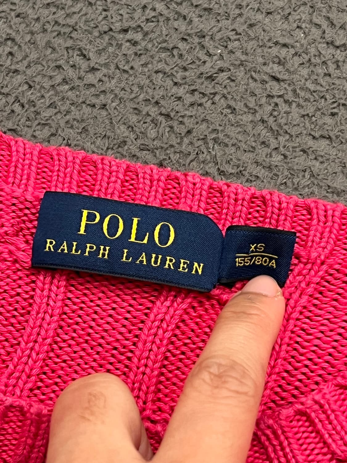 폴로 랄프로렌 꽈배기 니트 처분  상품이미지3