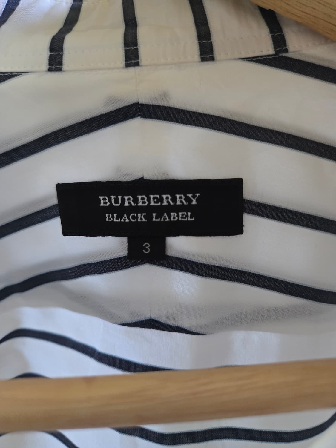 버버리 블랙라벨 스트라이프 셔츠 / 일본판 고급 라인 상품이미지8