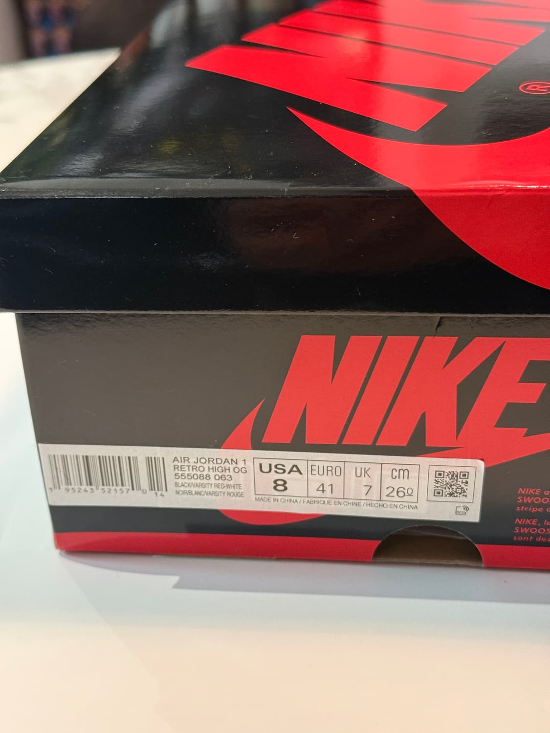 [260] 조던 1 레트로 하이 OG 페이턴트 브레드  상품이미지4