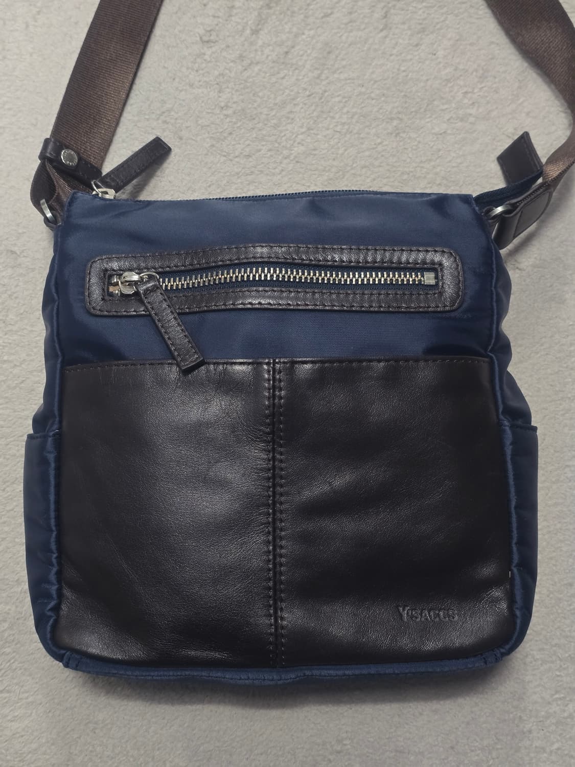 Y'saccs by Yohji Yamamoto 가죽 콤비 크로스백 상품이미지3