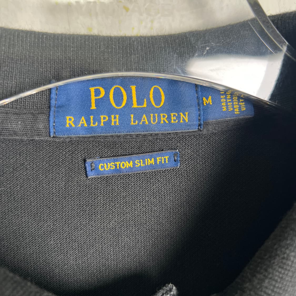 폴로 랄프로렌 블랙 긴팔 폴로 셔츠 M 상품이미지3